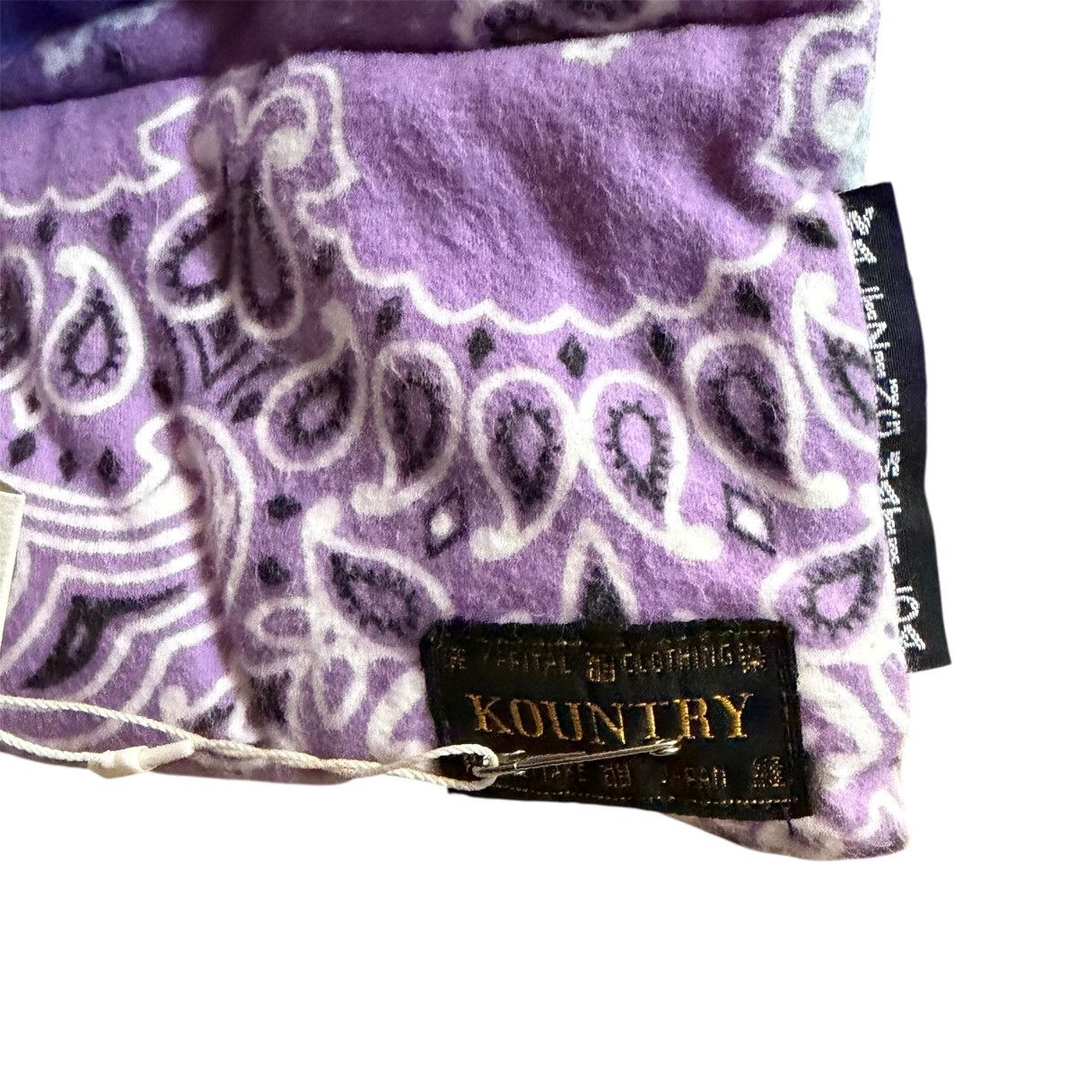 Kapital Kapital Flannel Bandana Print Reversible KESA Scarf Size ONE SIZE - 3 Thumbnail