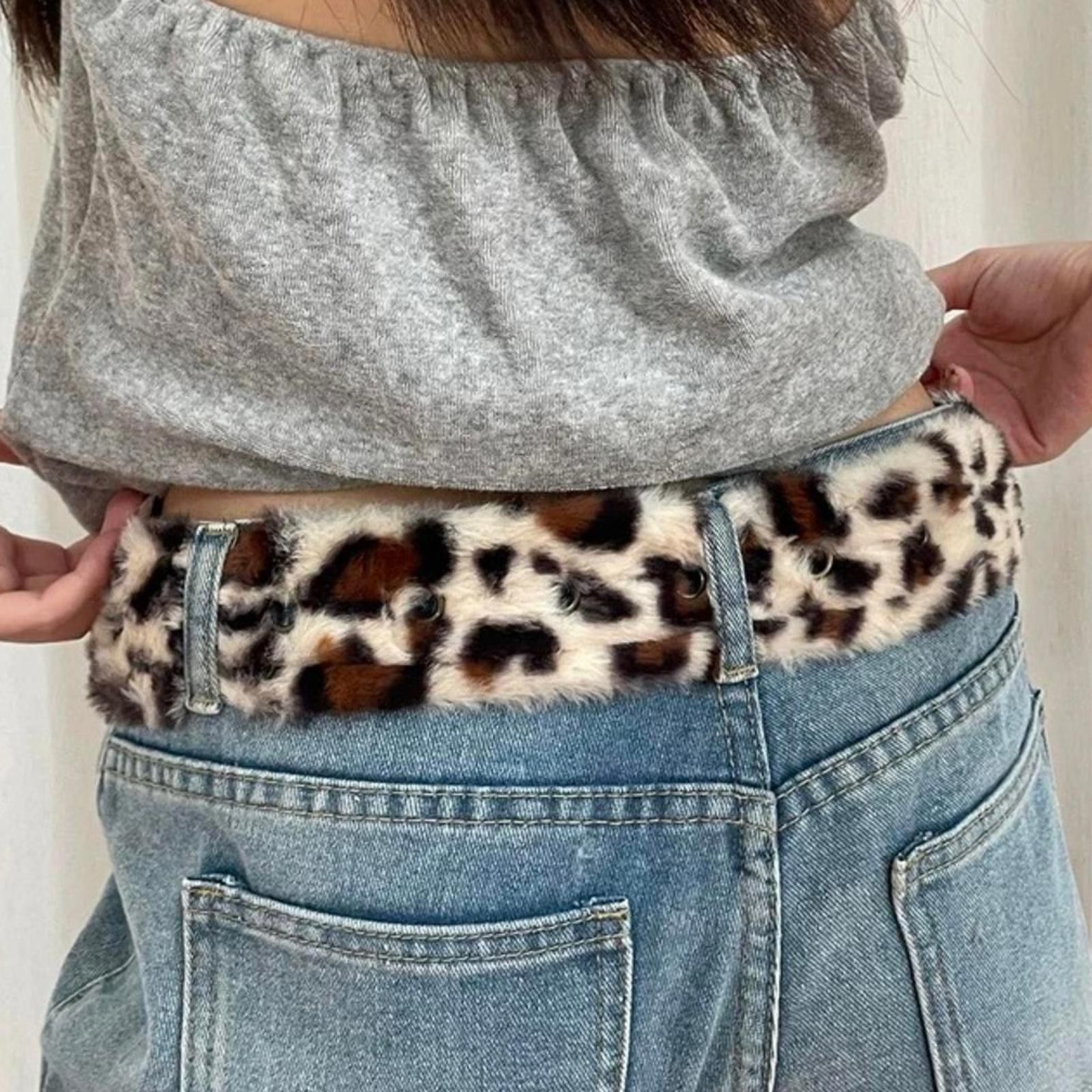 Japanese Brand Y2K Furry Retro Whimsical Animal Print Buckle Modern Belt Size ONE SIZE - 4 Thumbnail
