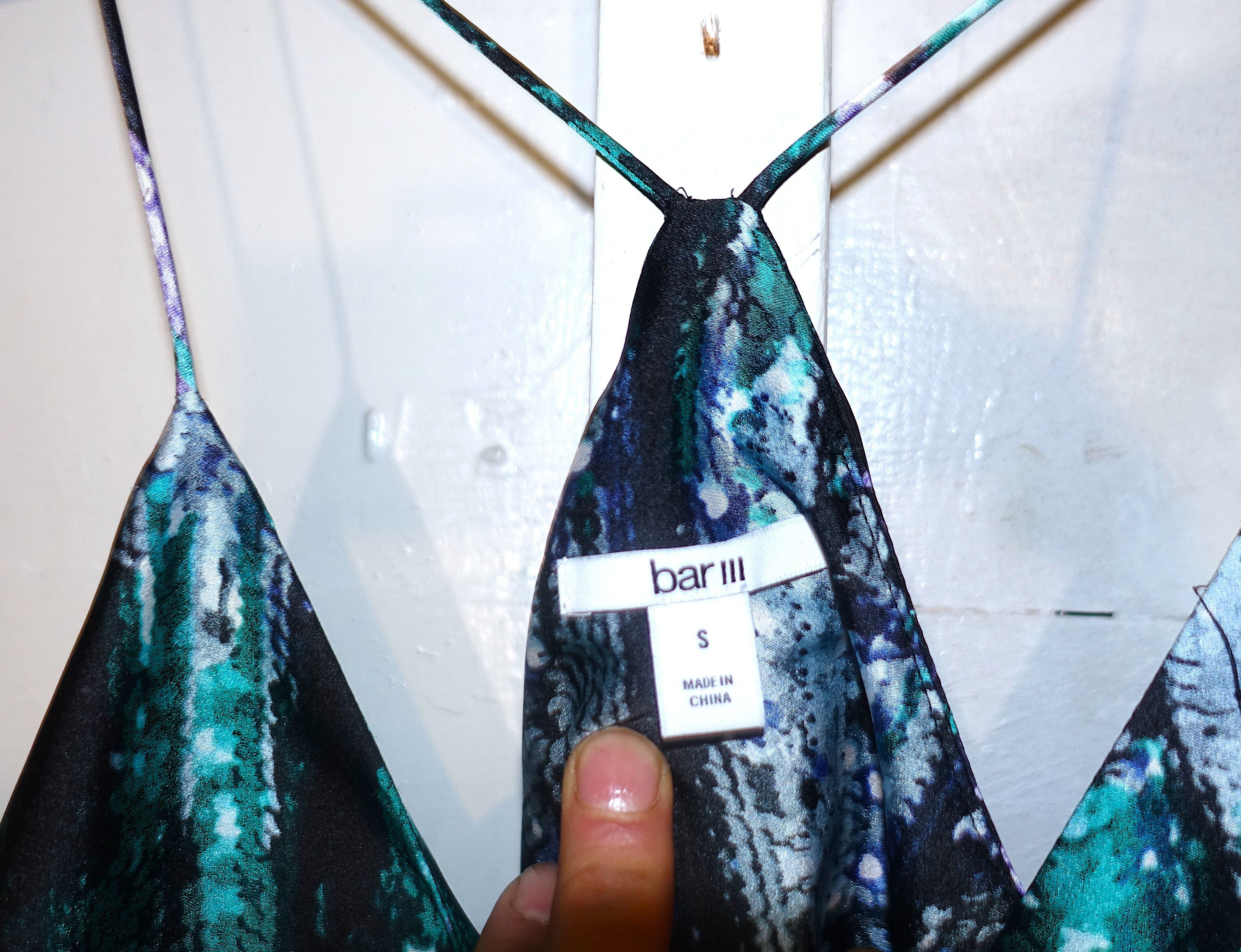 Bar III Bar III Teal Purple Faux Sequin Tank Top S Size S / US 4 / IT 40 - 7 Thumbnail