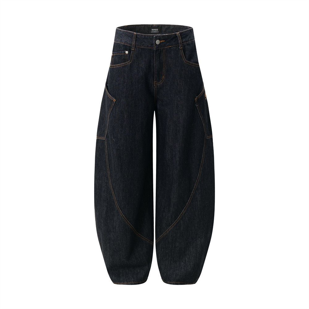 Japanese Brand × Vintage Men's American street style washed loose scimitar jeans Size US 32 / EU 48 - 1 Thumbnail