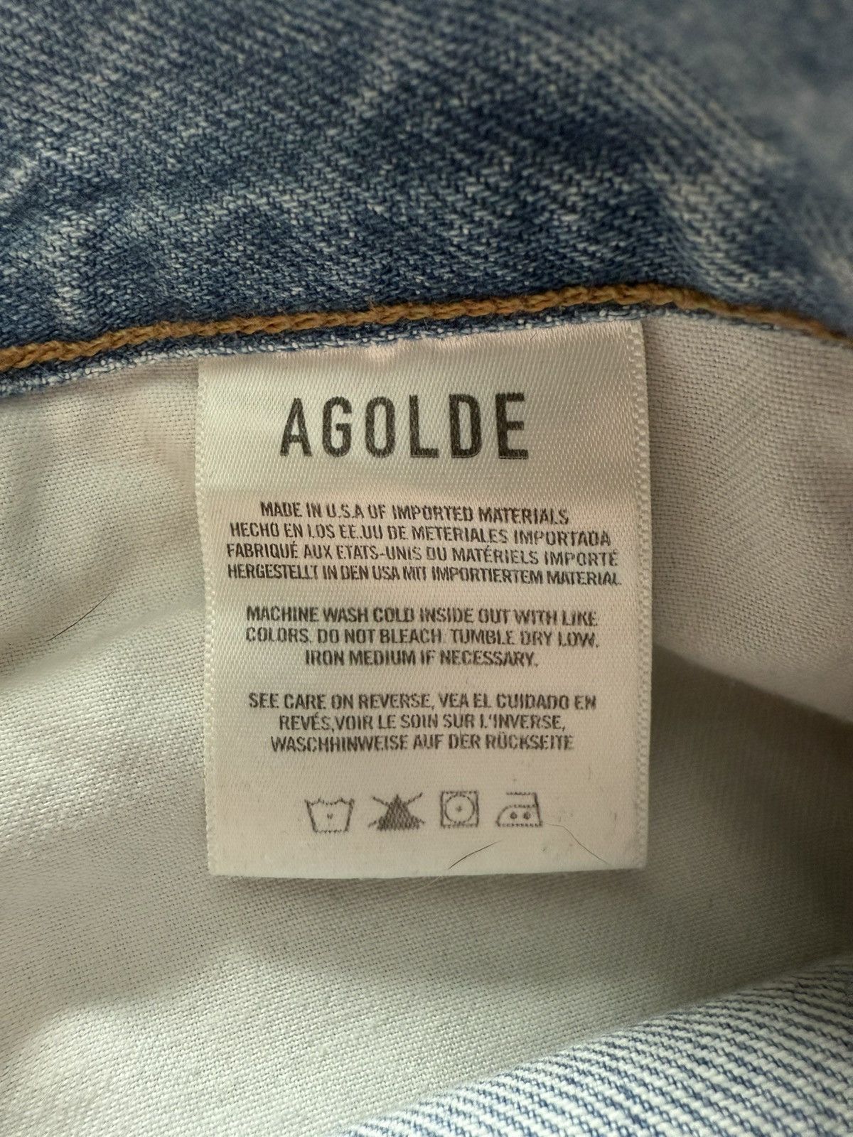 Agolde Agolde Washed Baggy Cargo Denim Size US 33 - 3 Thumbnail