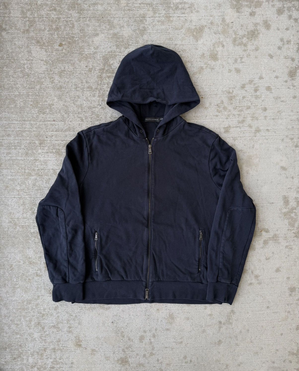 Ralph Lauren Black Label Ralph Lauren Black Label Navy Zip-Up Hoodie Size US XL / EU 56 / 4 - 1 Thumbnail