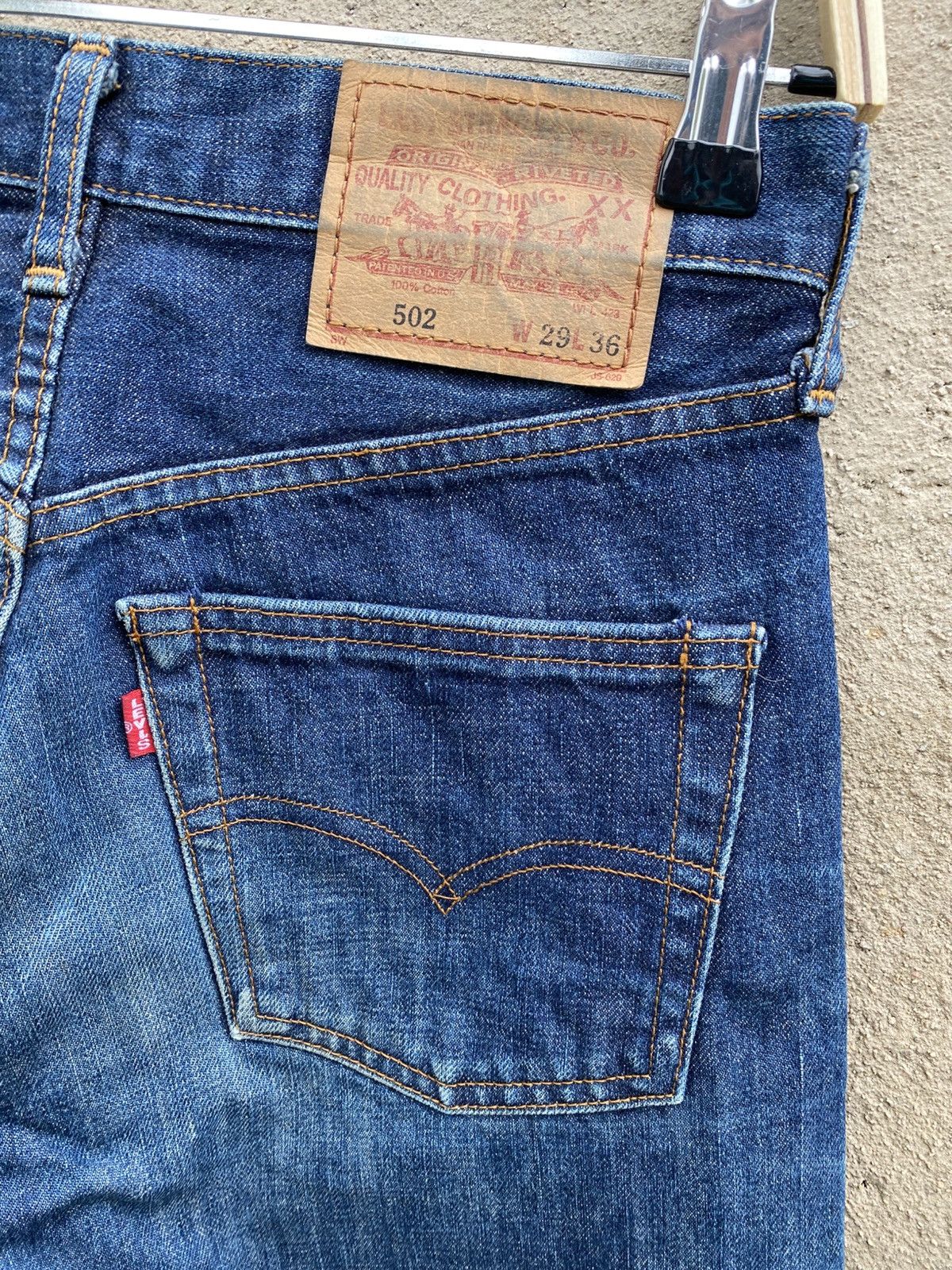 Levi's × Levi's Vintage Clothing × Vintage W28x30.5 vintage levi's 502 redline big E made in USA Size US 28 / EU 44 - 3 Thumbnail