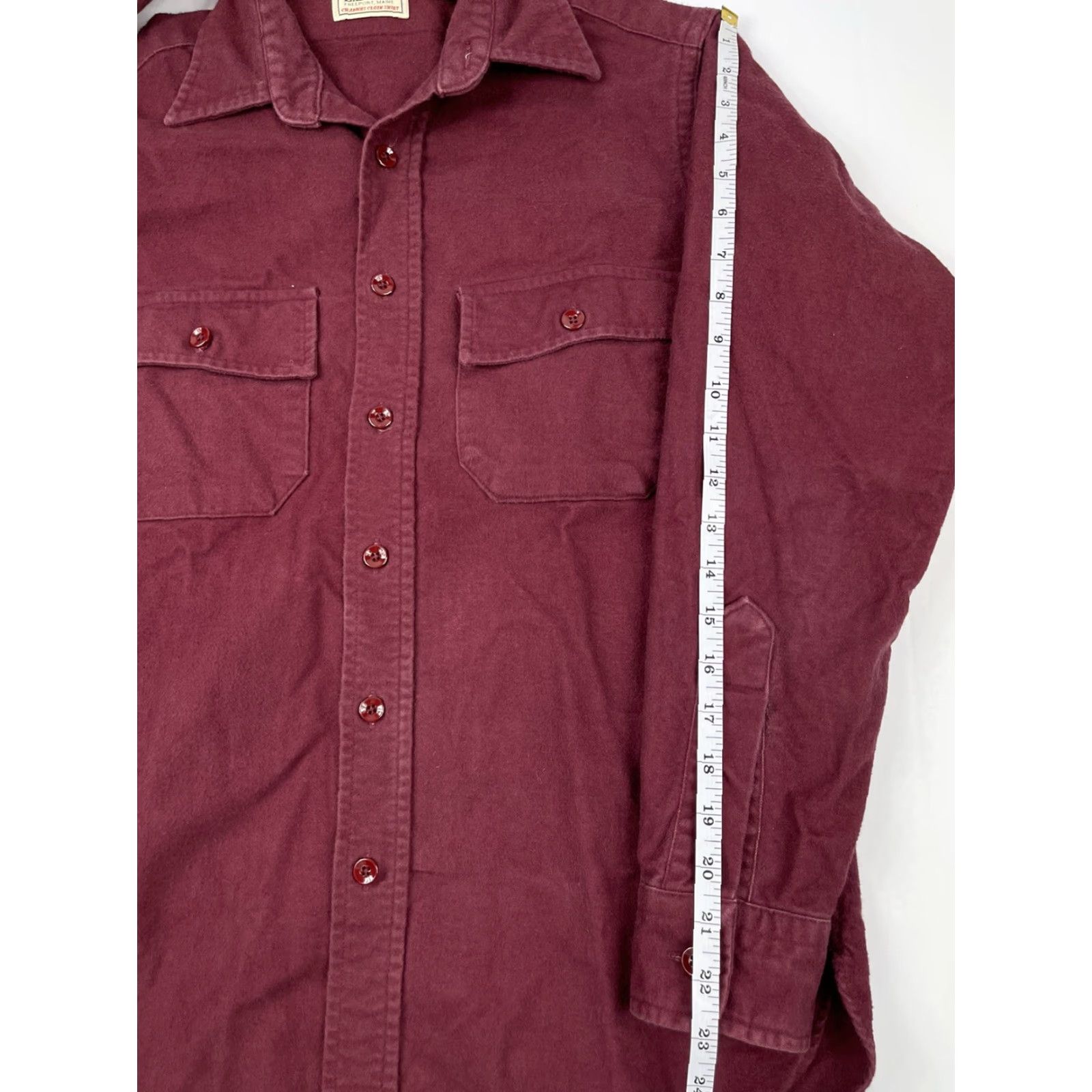 Vintage VINTAGE L.L. Bean Shirt Chamois Flannel 90s USA Red Blue Button-Up Collared Long Sleeve M Regular Adults Unisex Mens Womens Size US M / EU 48-50 / 2 - 6 Thumbnail