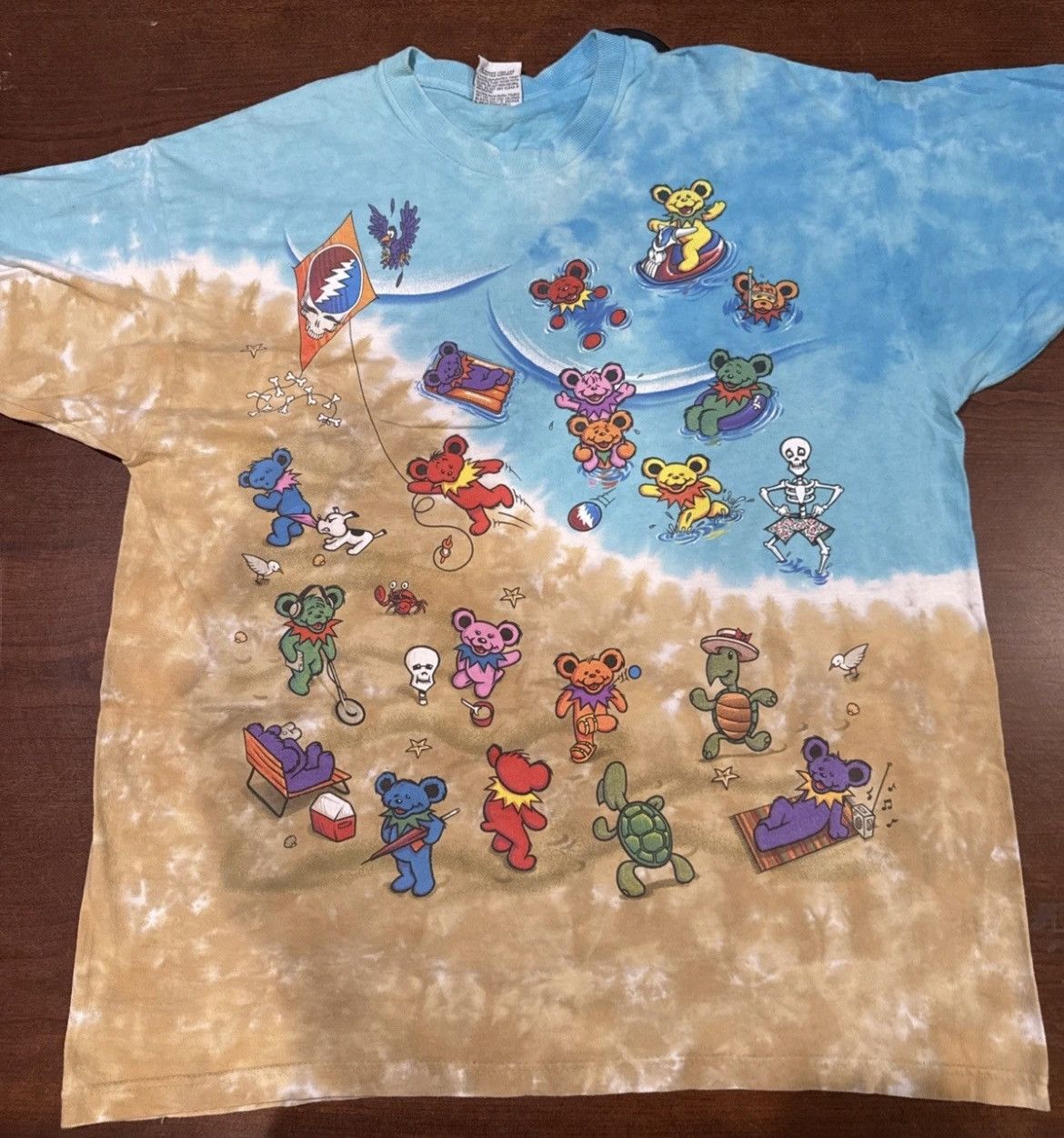Grateful Dead × Liquid Blue Vintage Grateful Dead Beach Bears 1999 Shirt X-LARGE Size US XL / EU 56 / 4 - 1 Thumbnail