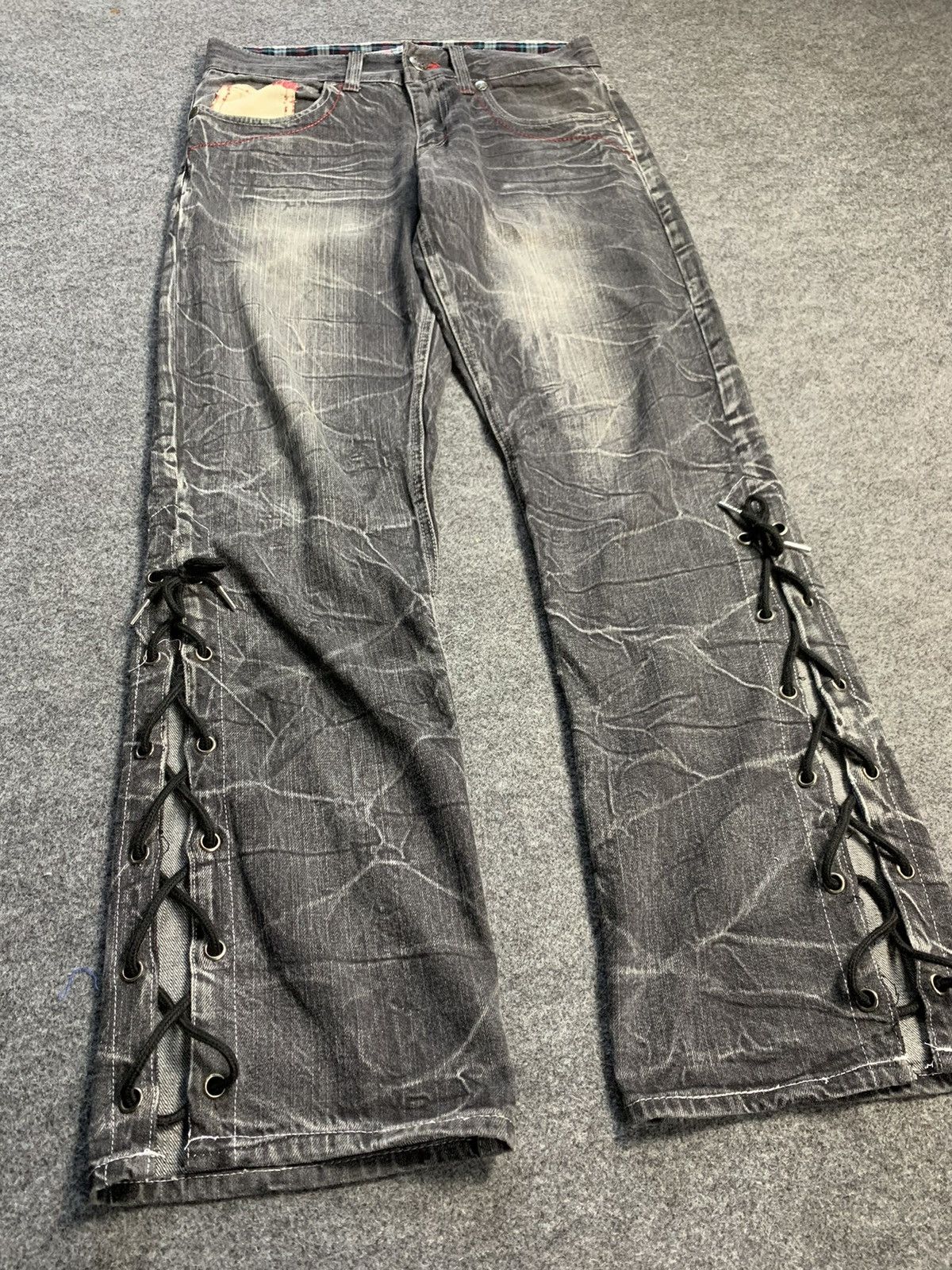 If Six Was Nine × Japanese Brand Flare laces up root thee japanese brand pant Size US 33 - 2 Thumbnail