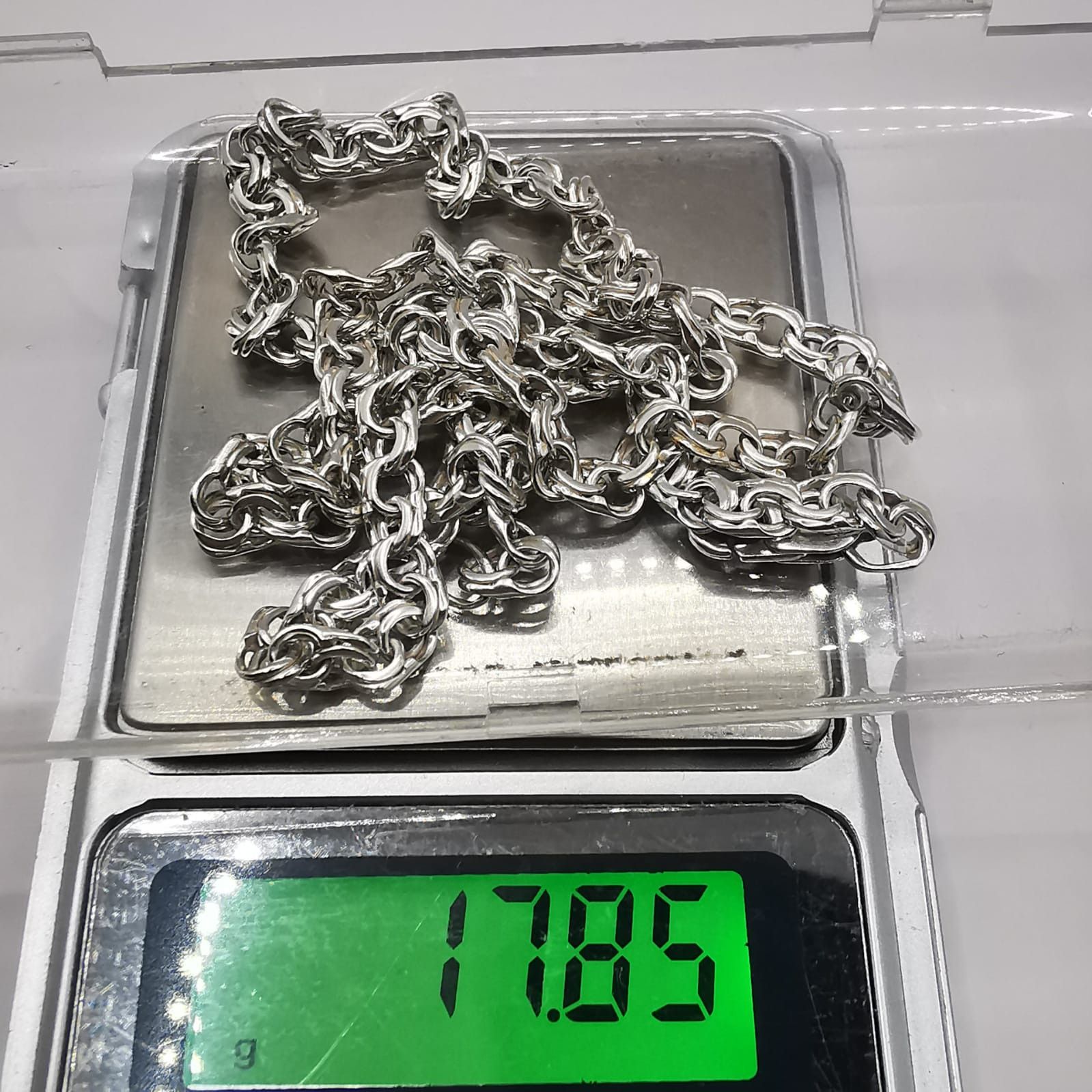 Sterling Silver Vintage Jewelry Chain, 925 Sterling Silver, Signed 17,85g Size ONE SIZE - 5 Thumbnail