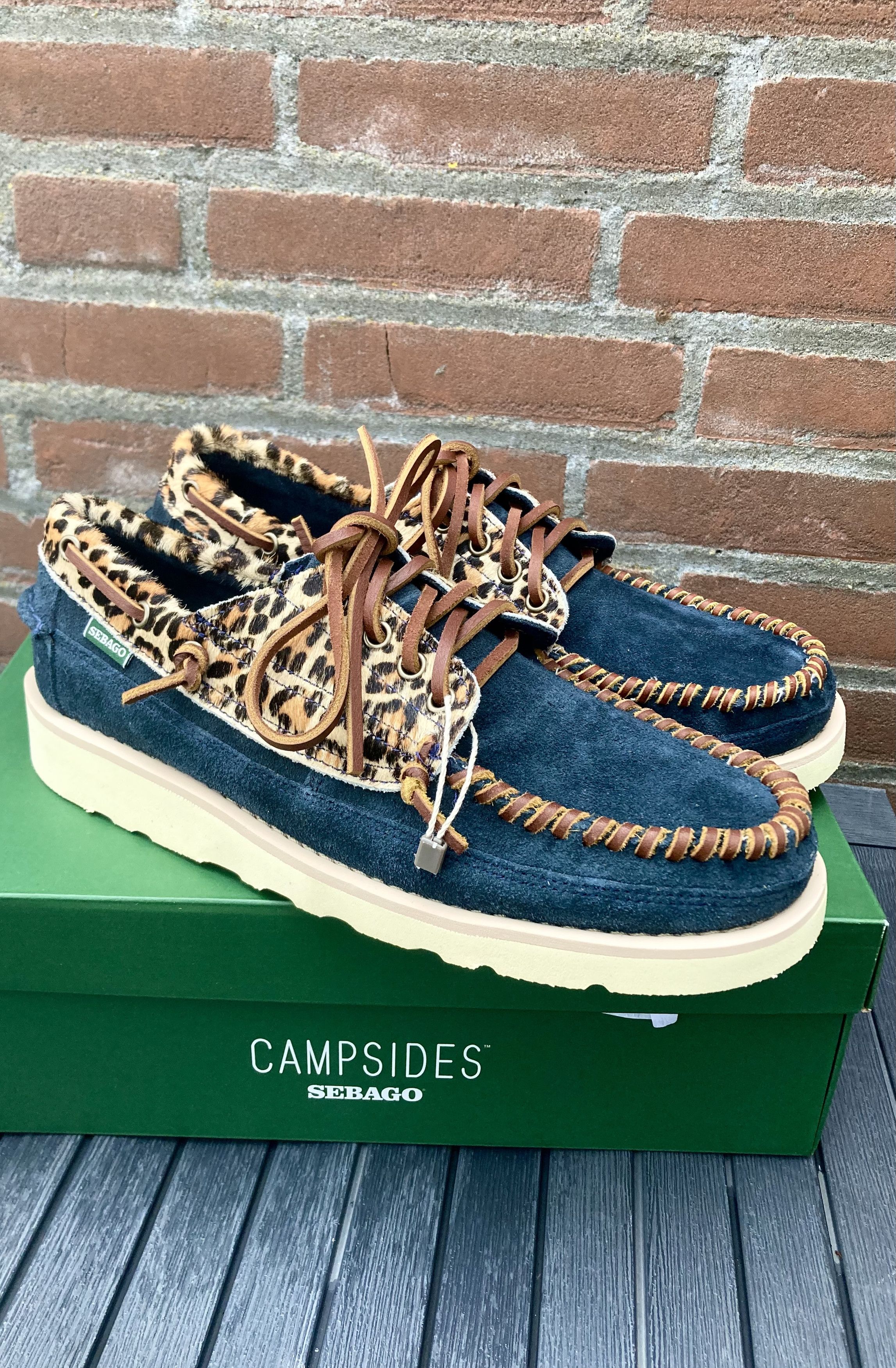 Sebago campsides keuka leopard mocassins 43 suede vibram Size US 9 / EU 42 - 7 Thumbnail