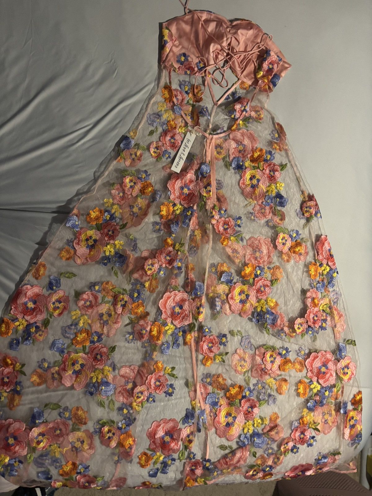 For Love & Lemons Delaney Maxi Dress NWT Size L / US 10 / IT 46 - 5 Thumbnail