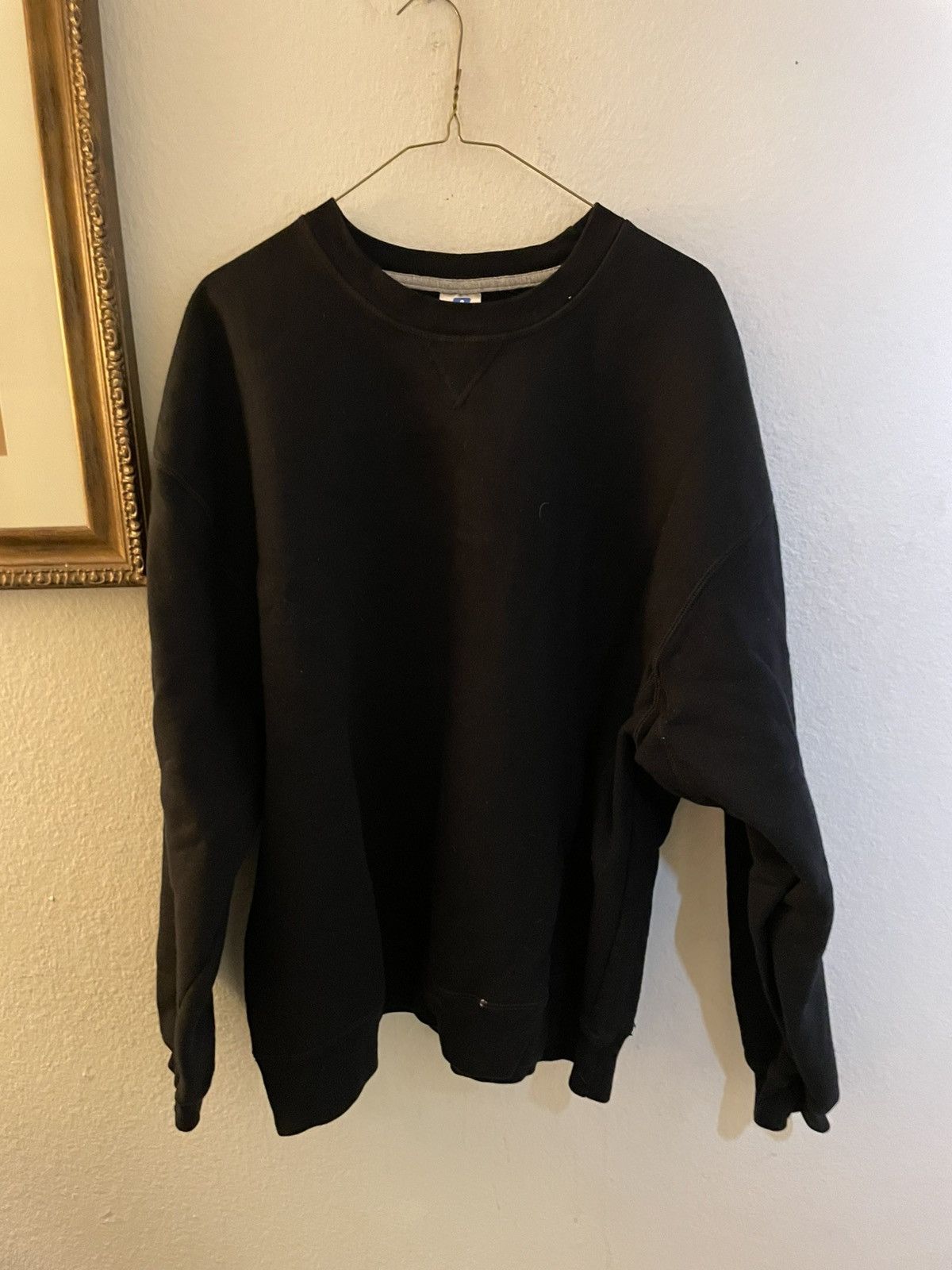 Russell Athletic × Vintage Vintage Russell Athletic Black Sweatshirt Size US XL / EU 56 / 4 - 1 Preview