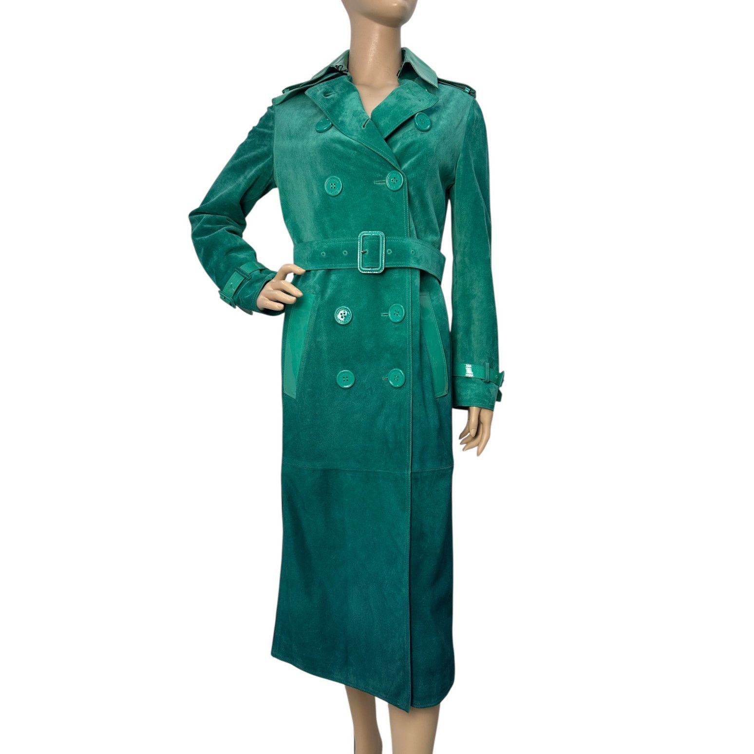 Burberry Prorsum Burberry Prorsum Dégradé Suede Trench Coat Size 42 Size M / US 6-8 / IT 42-44 - 1 Thumbnail