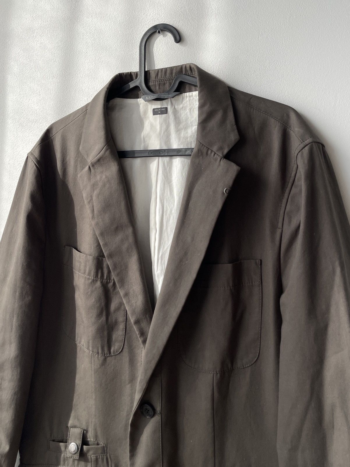 Armani Exchange Armani Exchange Men's M Brown Utility Field Blazer Jacket Size US M / EU 48-50 / 2 - 5 Thumbnail