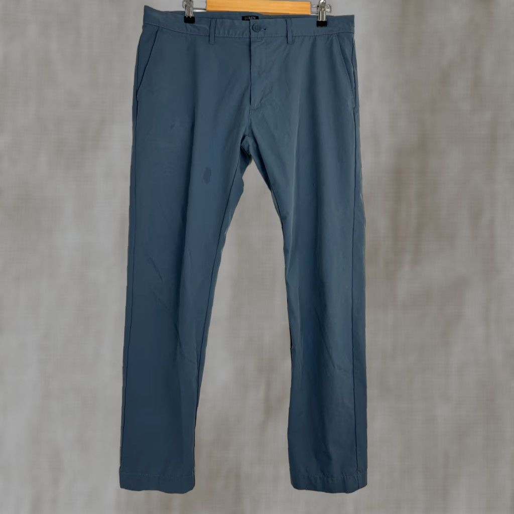 J.Crew J.Crew Flex Slim Fit Casual Dress Pants 36x32 Blue Straight Leg Athletic Mens Size US 36 / EU 52 - 1 Thumbnail