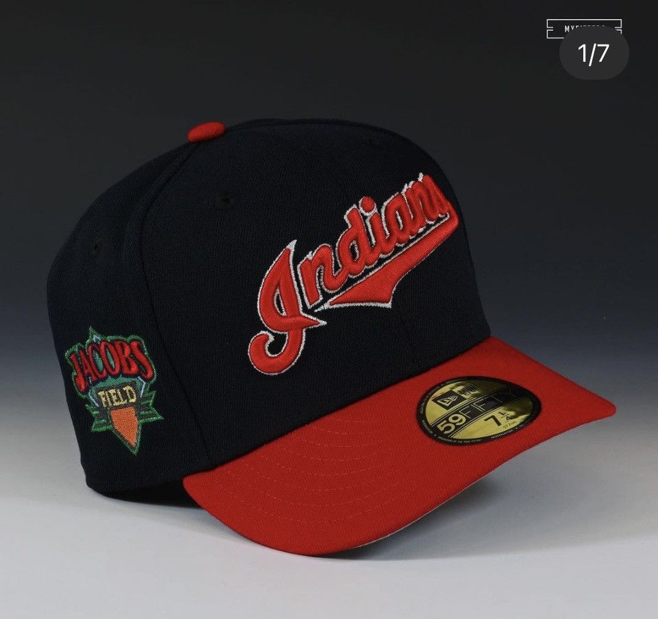 image of Myfitteds Cleveland Indians Jacobs Field Patch In Store E in Red, Men's