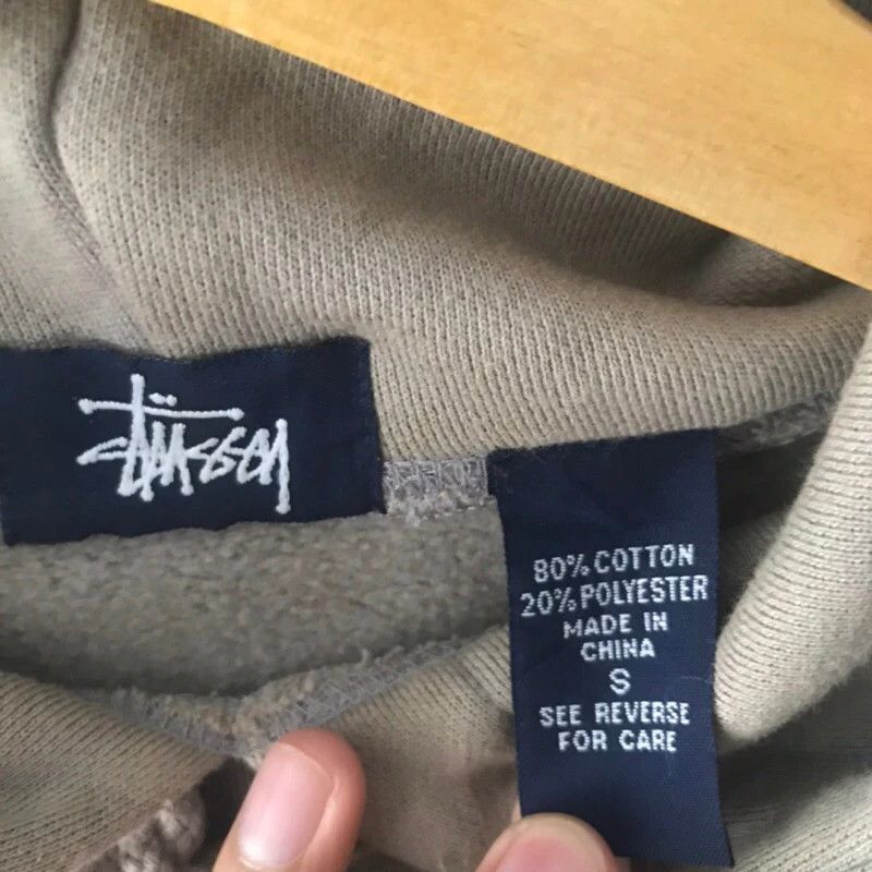 Stussy × Vintage Vintage Y2K Stussy STU 80 Spellout Embroidered Hoodie Size US M / EU 48-50 / 2 - 3 Thumbnail