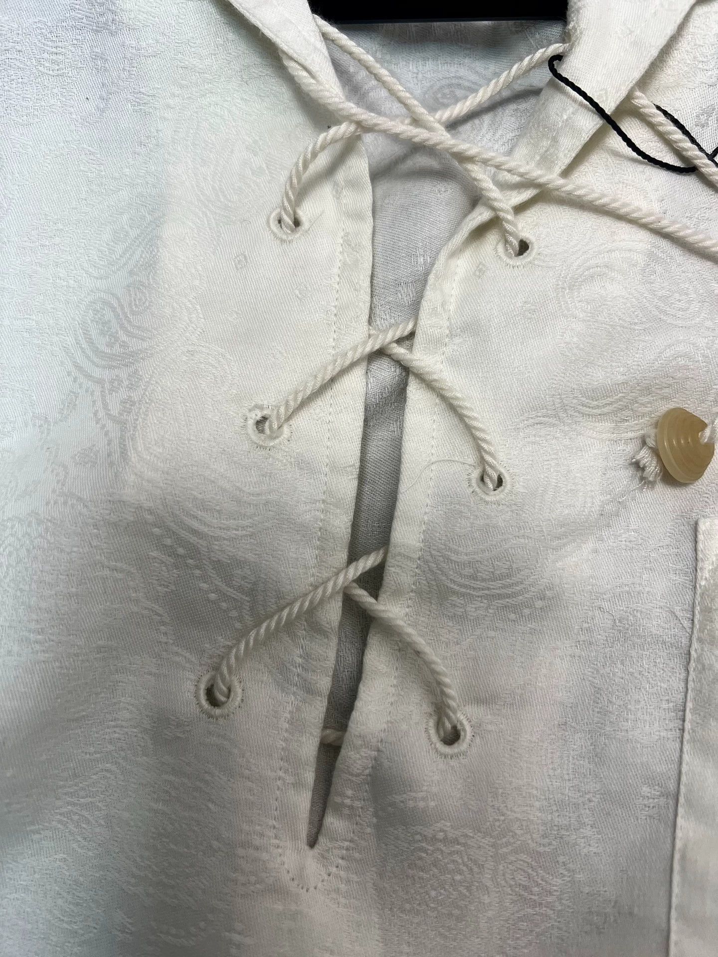 Saint Laurent Paris Saint Laurent SLP carved embroidery, short-sleeved shirt Size M / US 6-8 / IT 42-44 - 6 Thumbnail