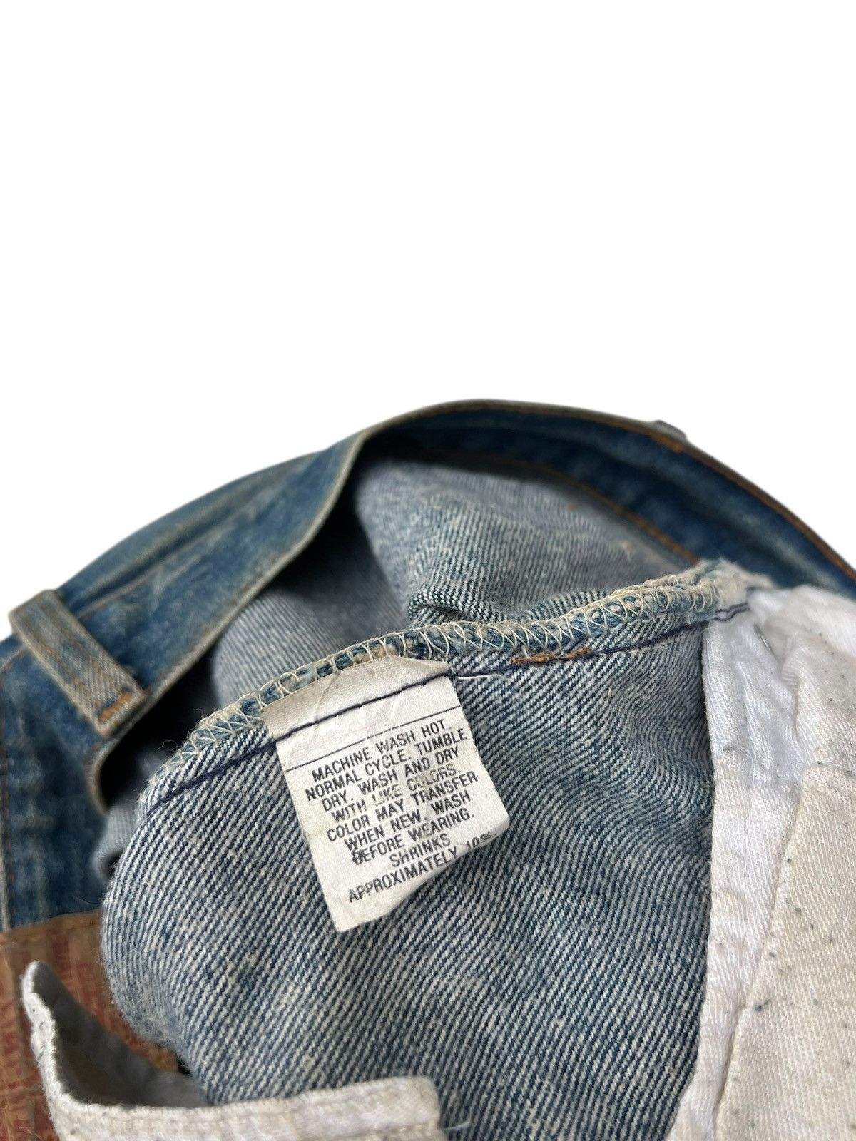 Levi's Vintage 80s Levi’s 501 Made in USA Dirty Mud Denim Jeans Size US 35 - 24 Thumbnail