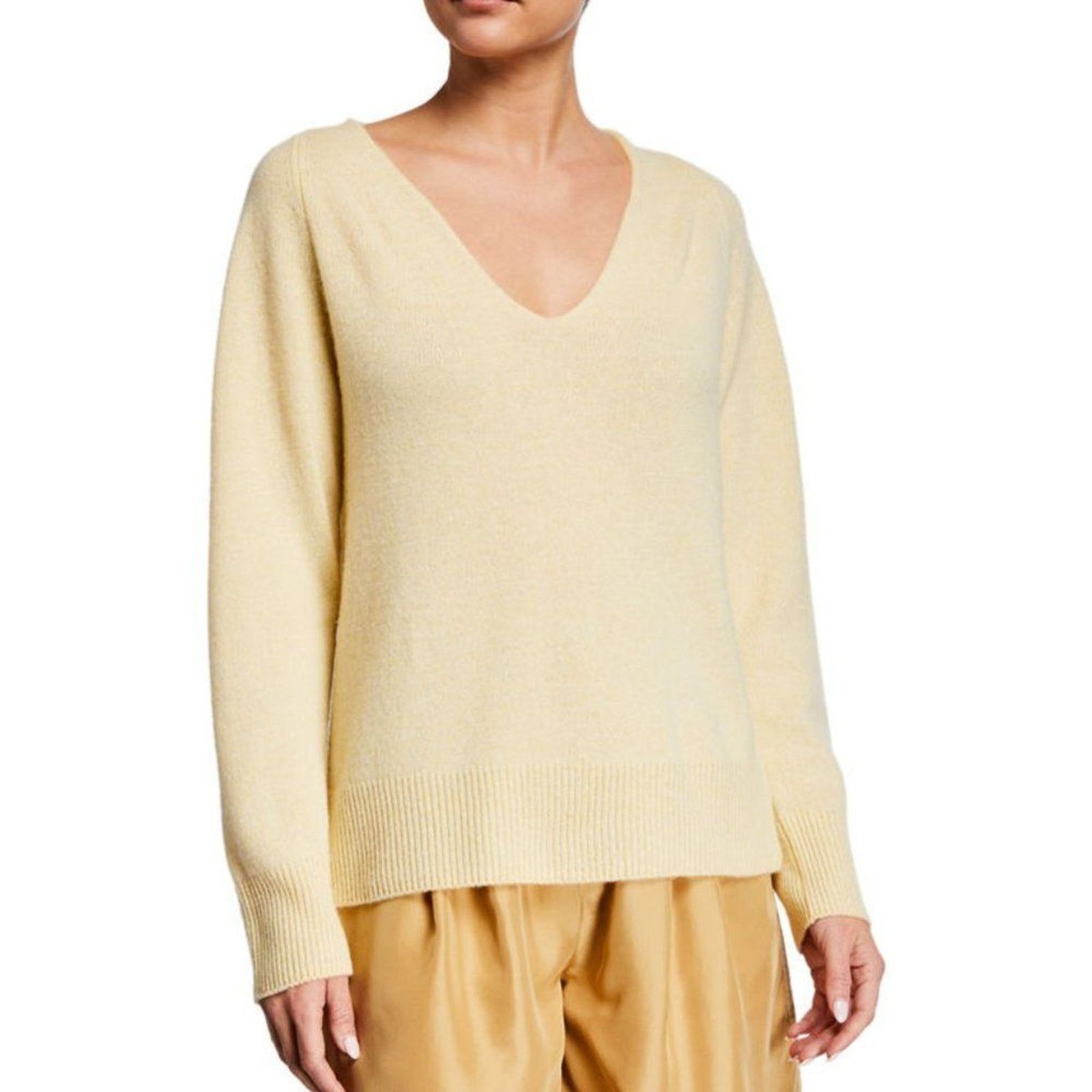 Vince VINCE Marled Wool Cashmere Blended V-Neck Sweater Size S / US 4 / IT 40 - 2 Thumbnail