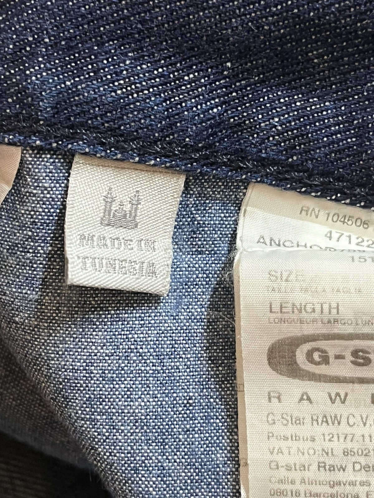 G-Star × Pharrell Vintage G-Star 3301 Grunge Distressed Denim Size US 31 - 12 Thumbnail