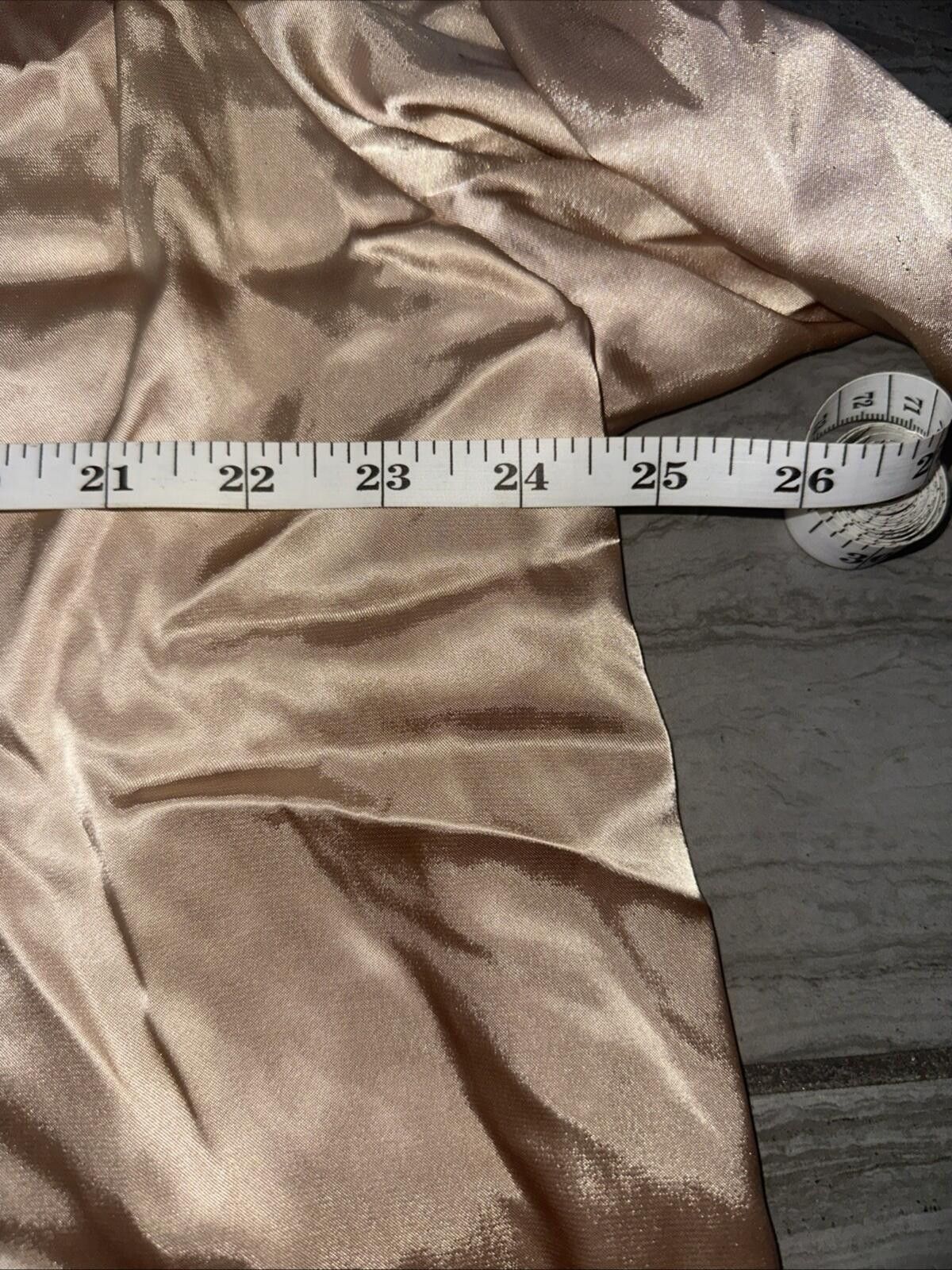 Uniforms For The Dedicated Delicates Satin 2pc Pajamas XXL Button Front Top Pants Beige Size ONE SIZE - 6 Thumbnail