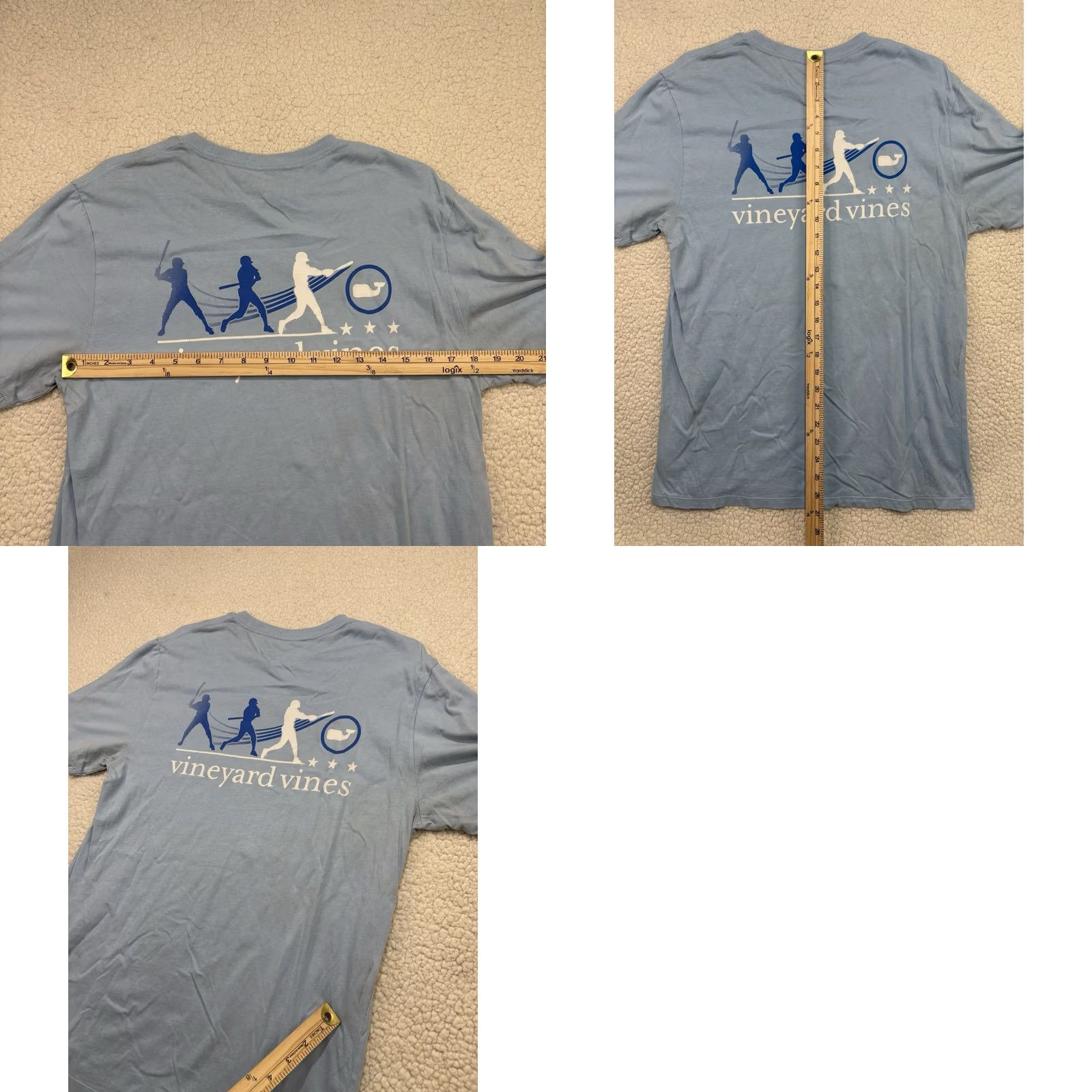 Vineyard Vines Vineyard Vines T-Shirt Blue Baseball Pocket Short Sleeve Men’s M Whale Tee Size US M / EU 48-50 / 2 - 8 Thumbnail