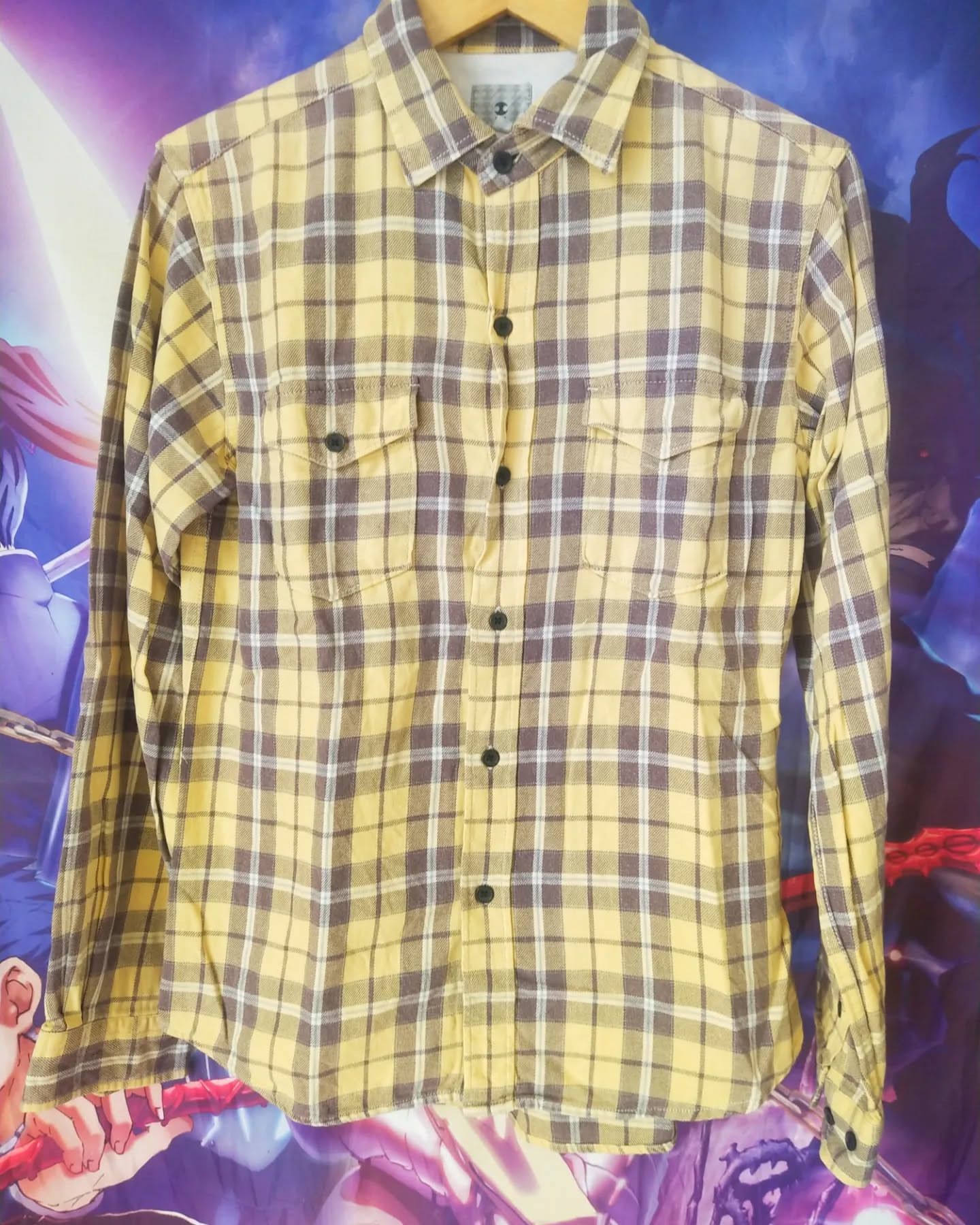 Takeo Kikuchi Takeo Kikuchi Yellow Plaid Flanel Shirt Size US S / EU 44-46 / 1 - 1 Thumbnail
