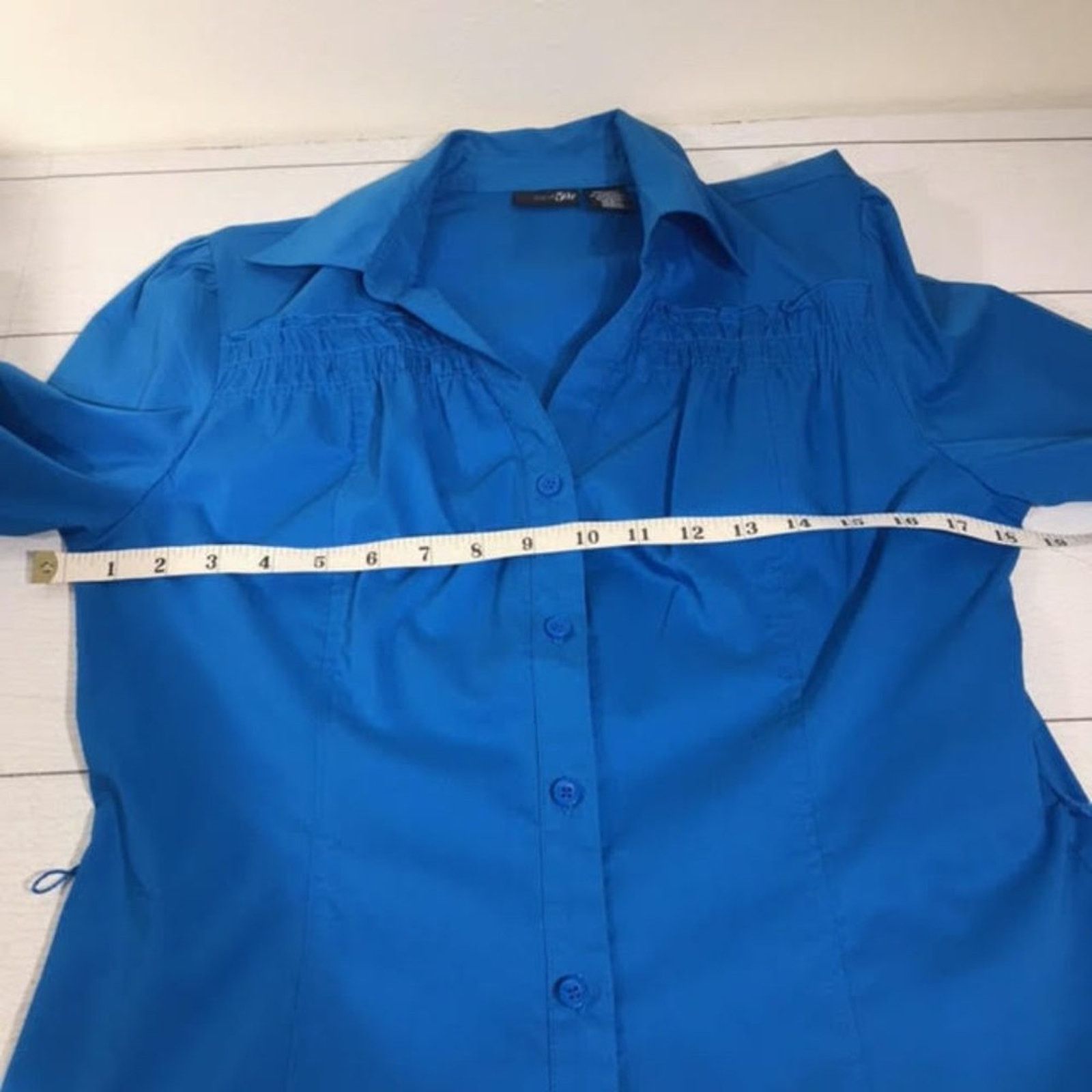 Other East 5th Blue Button Down Shirt Size Medium NWT Size M / US 6-8 / IT 42-44 - 3 Thumbnail
