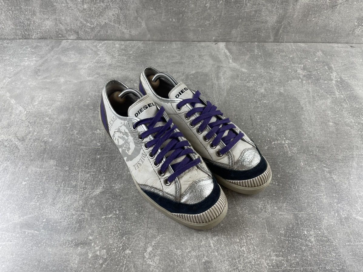 Diesel Rare Diesel Archive Sneakers 00s Logo Print Mohawk Italy Size US 9 / EU 42 - 3 Thumbnail