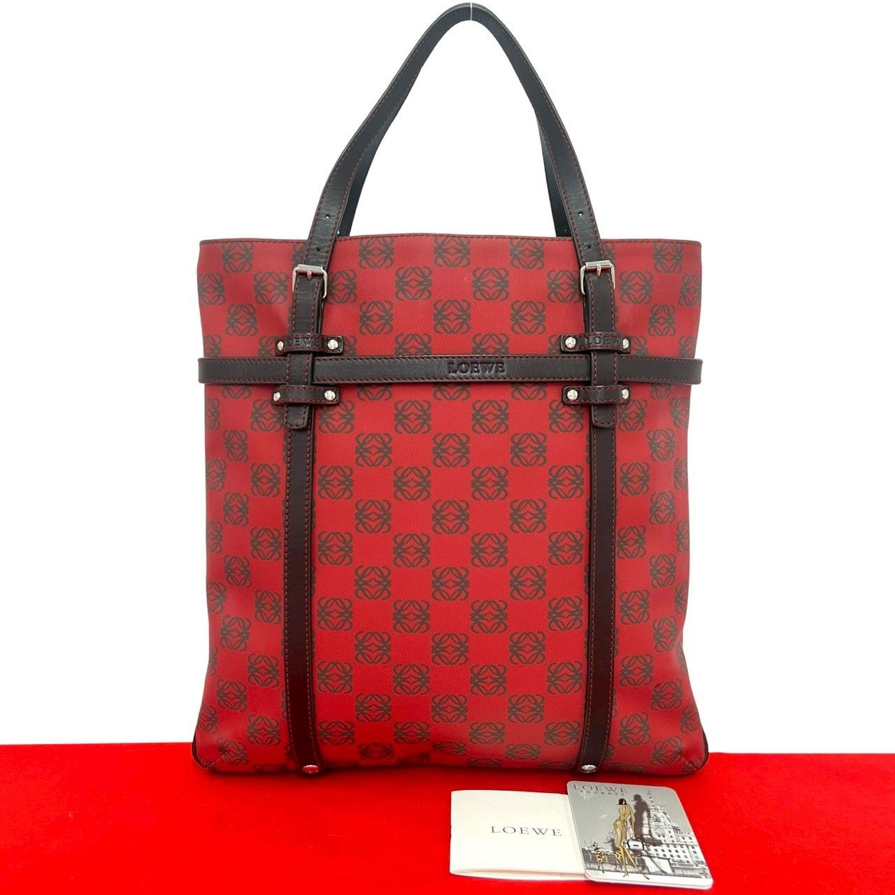 Loewe Loewe Loewe Anagram PVC Leather Handbag Leather Tote Bag DUTY FREE for USA Size ONE SIZE - 1 Thumbnail