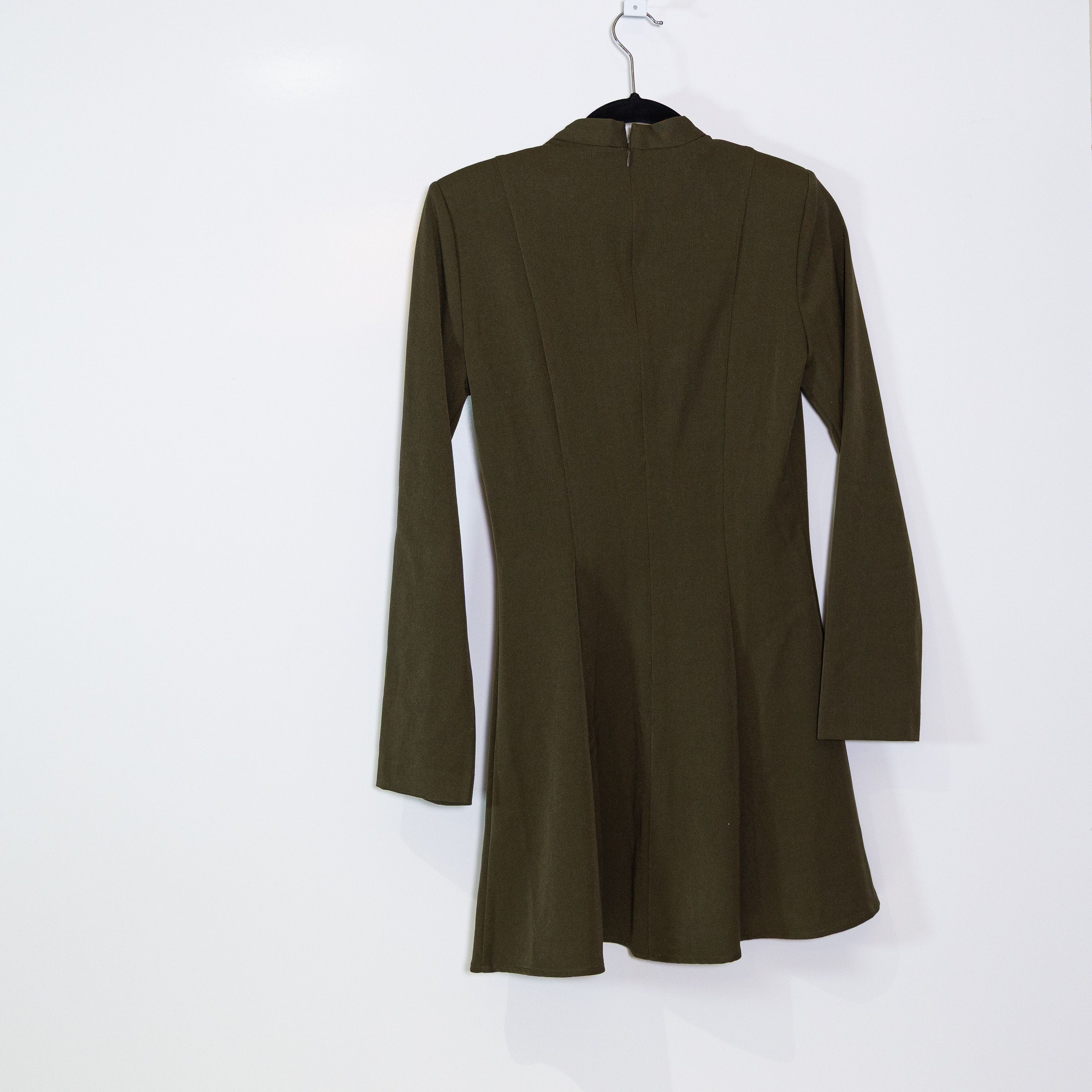 Zara Zara Stretch Knit Pleated Mock Neck Button Size XS / US 0-2 / IT 36-38 - 4 Thumbnail