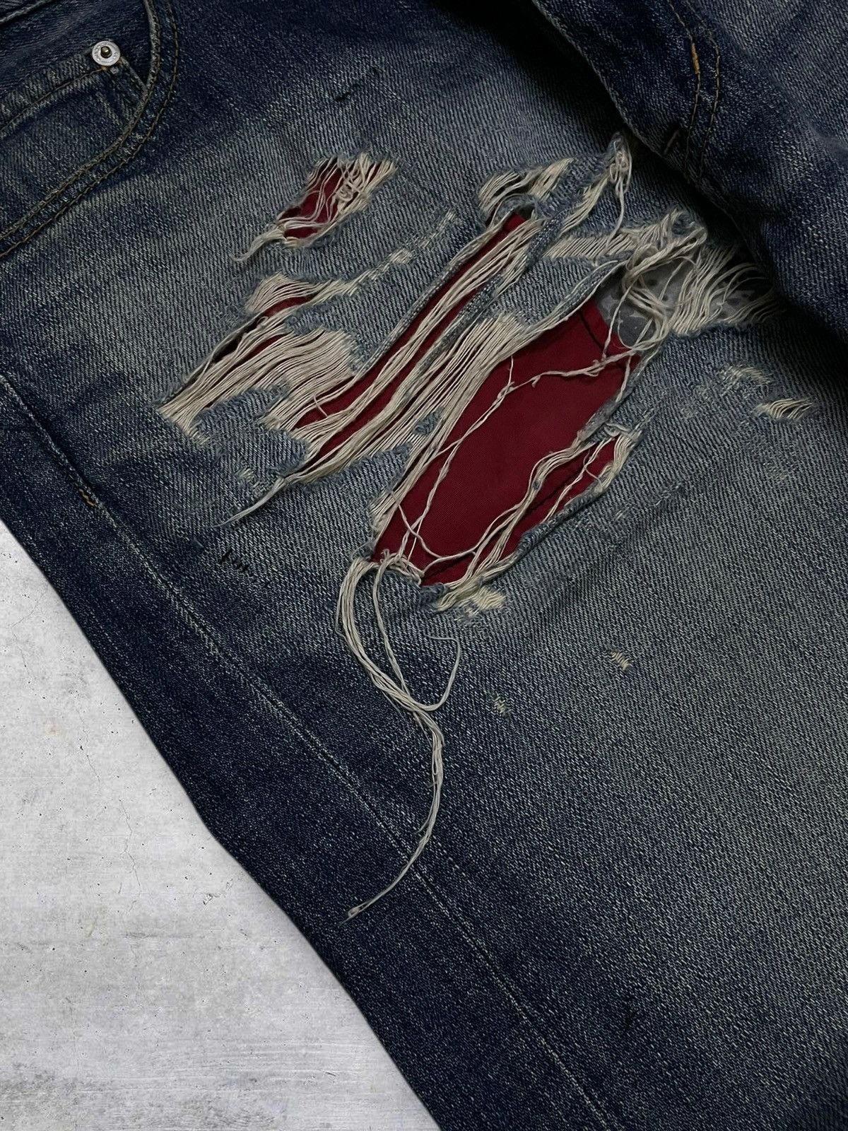 Swagger VINTAGE SWAGGER RARE 90S JAPAN DESIGNER ANARCHY RIPPED DENIM Size US 35 - 8 Thumbnail