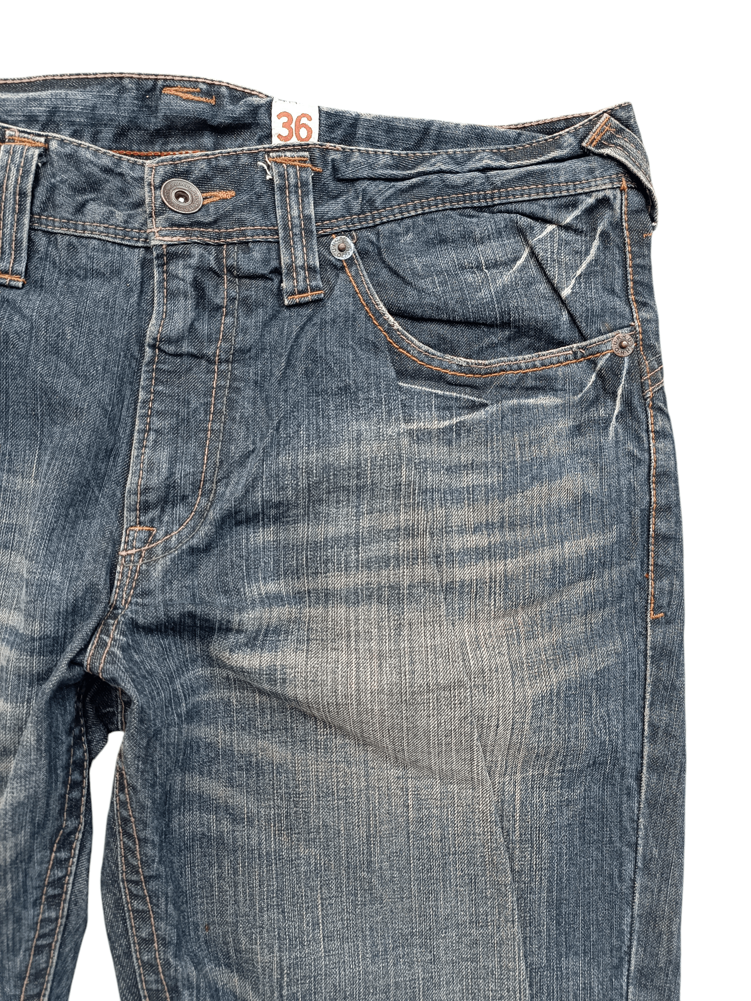 Japanese Brand Japanese Brand Rush Hour Whiskers Faded Jeans Size US 38 / EU 54 - 3 Thumbnail