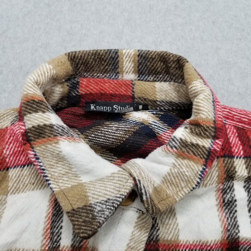 Other Knapp Studio Jacket Womens Large Plaid Button Up Shaket Size L / US 10 / IT 46 - 4 Thumbnail