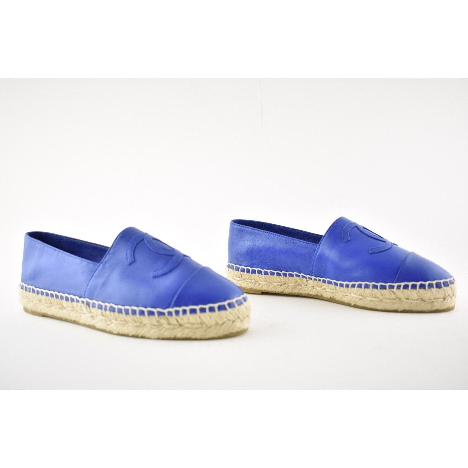 Chanel 19C Lambskin CC Logo Double Sole Espadrille Ballet Flat 35 Size US 5 / IT 35 - 3 Thumbnail
