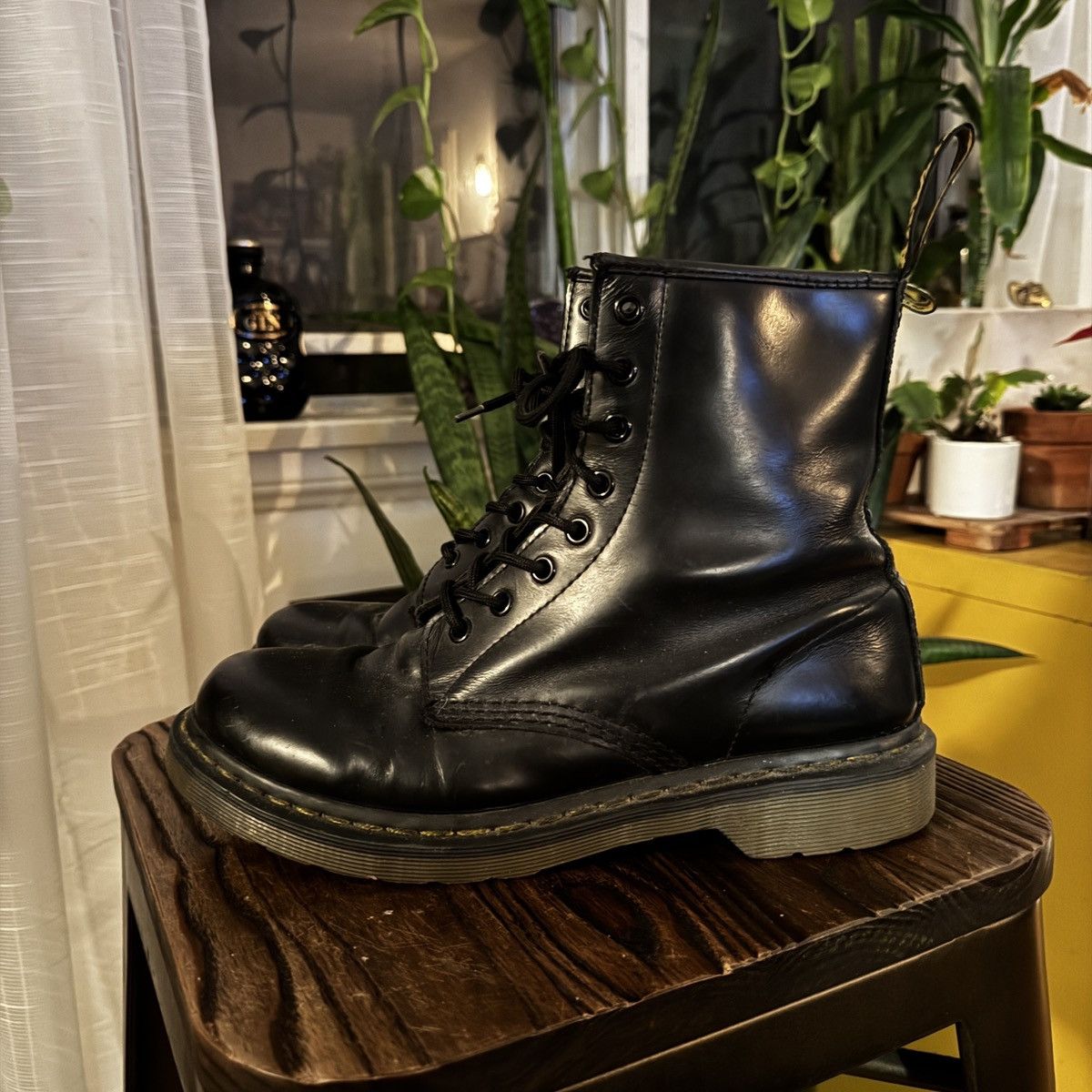 Dr. Martens Dr Martens 1460W black Lewther Lace up Boots Size US 9 / IT 39 - 1 Thumbnail