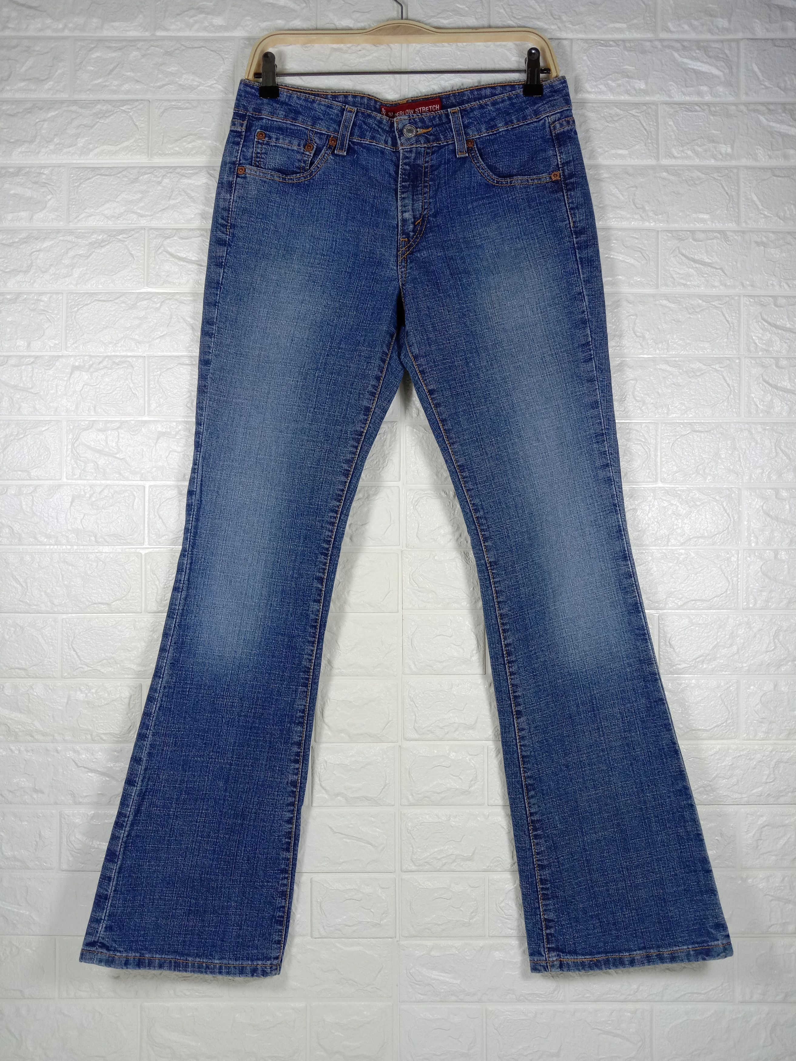 Levi's Vintage Levi's 518 Flare Jeans Blue Wash Denim Size 31" - 1 Thumbnail