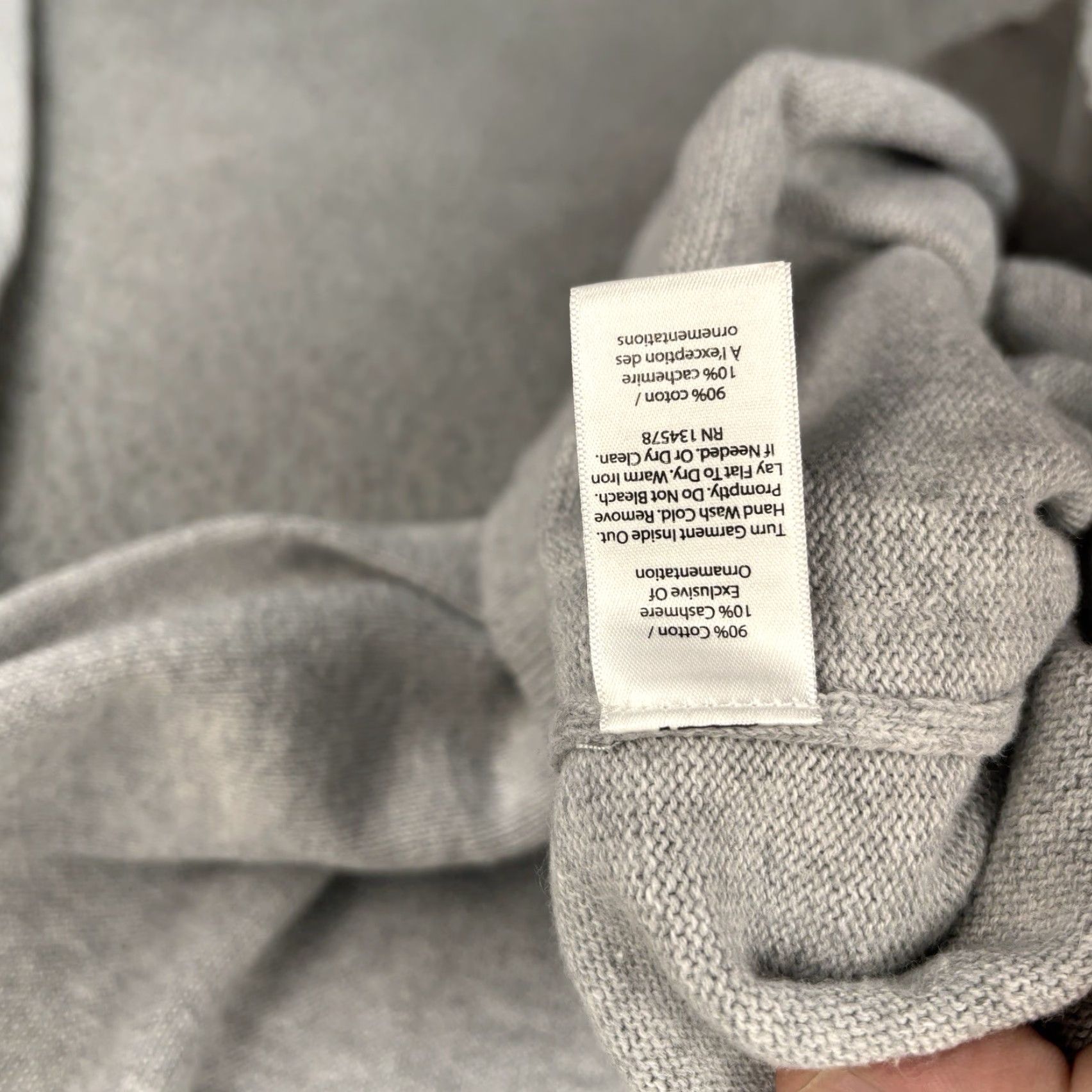 Vineyard Vines Vineyard Vines Sweater Mens M Gray 1/4 Zip Cashmere Blend Preppy Casual Pullover Mock Neck Long Sleeve Size US M / EU 48-50 / 2 - 4 Thumbnail
