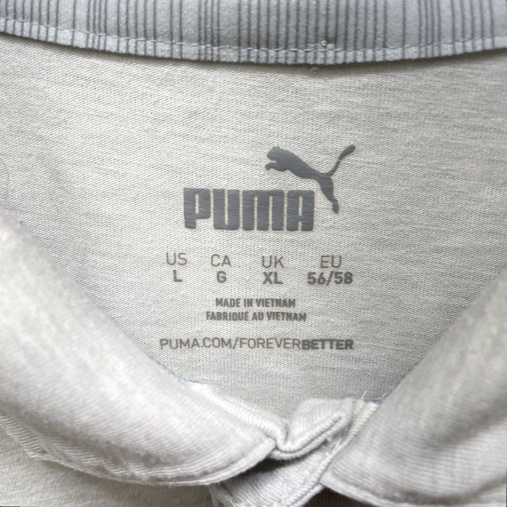Puma Puma Polo Shirt Mens L Gray Stretchy Regular Size Shirt Size US L / EU 52-54 / 3 - 4 Thumbnail