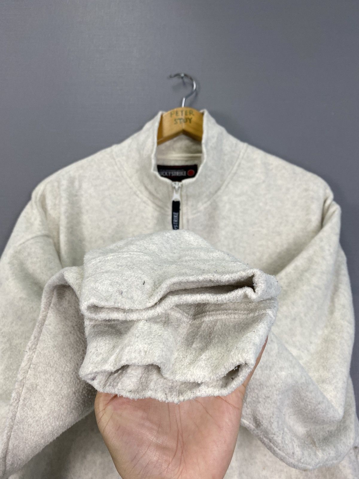 Vintage Lucky Strike Anorak Sherpa Size US L / EU 52-54 / 3 - 8 Thumbnail