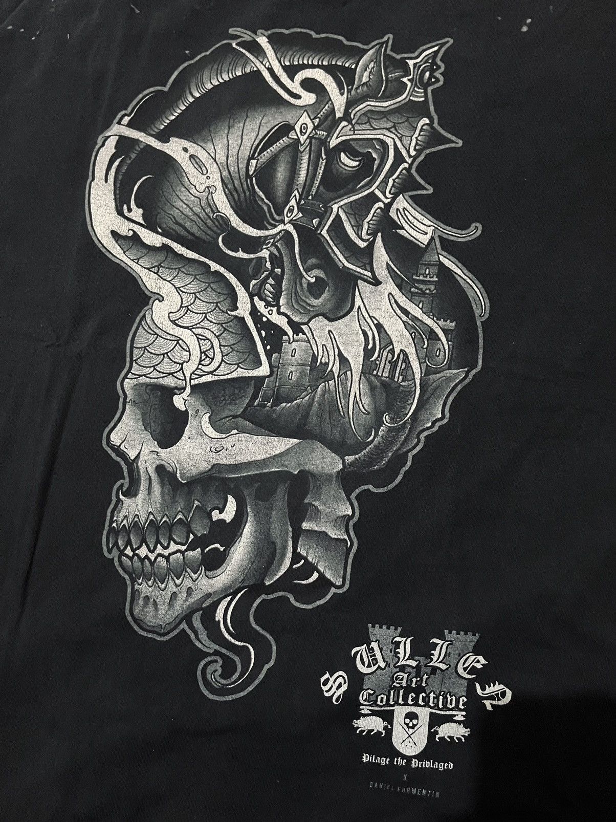 Vintage Sullen Pilage the Privlaged x Daniel Formentin Art Graphic Size US XL / EU 56 / 4 - 2 Thumbnail