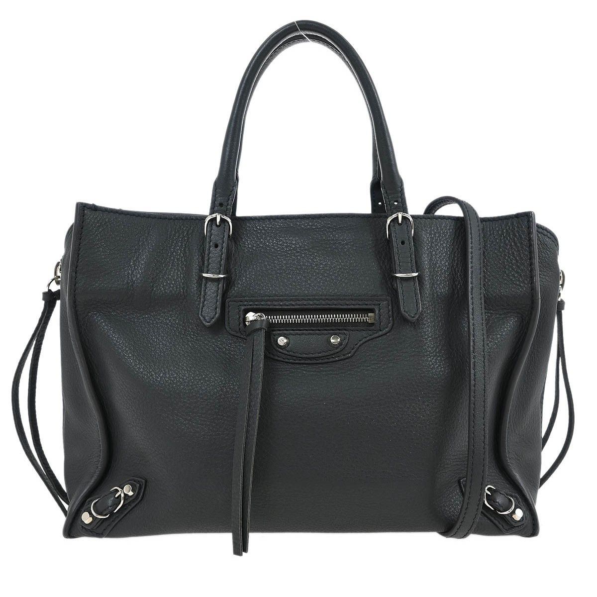 Balenciaga Balenciaga Papier A4 Zip Around Classic Studs Bag Leather Size ONE SIZE - 1 Thumbnail