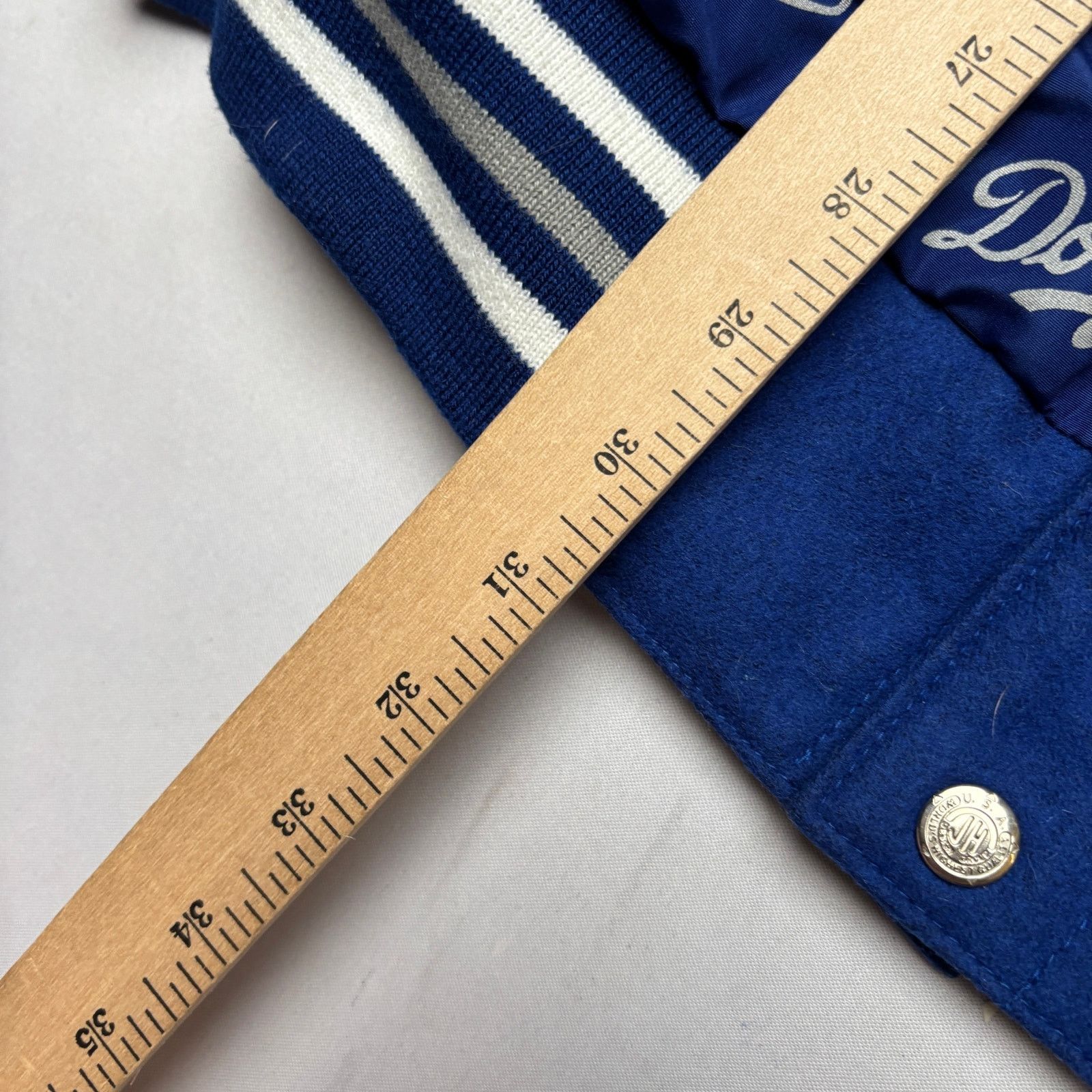 JH Design × MLB × Vintage VTG Jeff Hamilton LA Dodgers Wool Reversible Jacket Men's 4X Size US XXL / EU 58 / 5 - 14 Thumbnail
