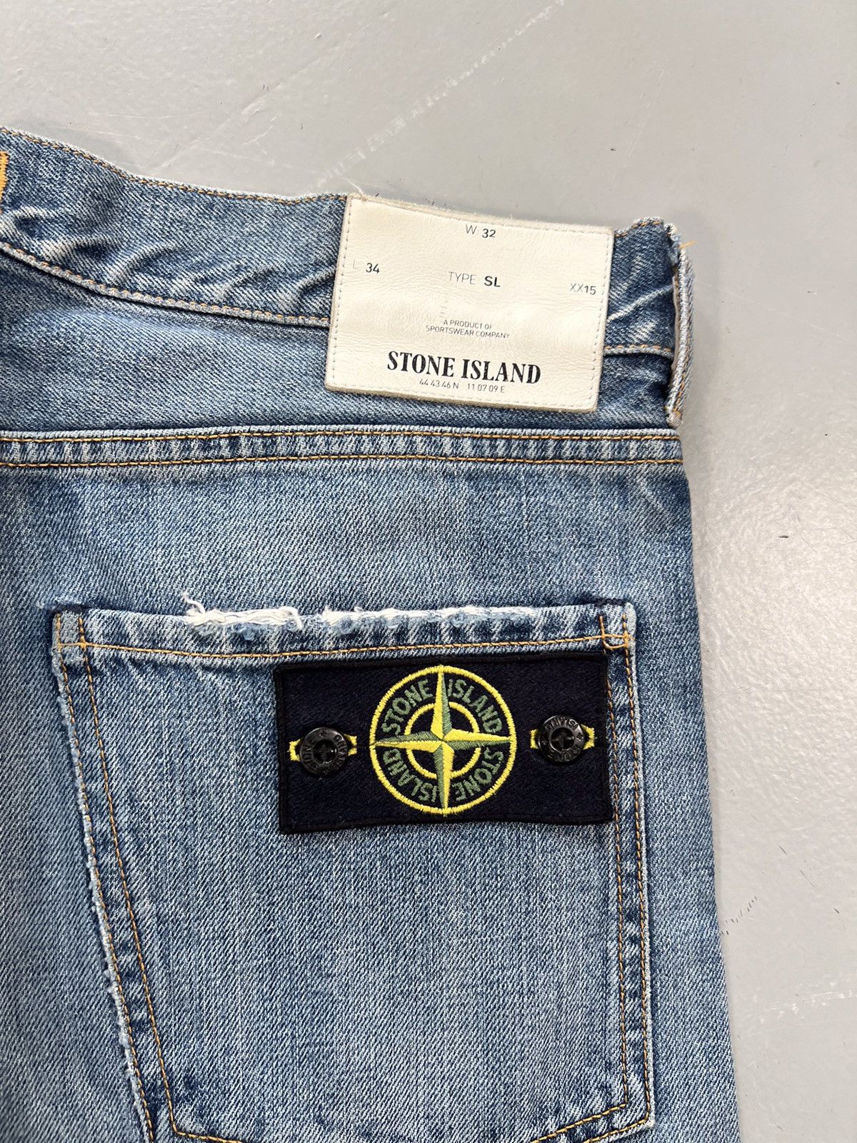 Vintage Super rare vintage stone island straight fit denim Size US 34 / EU 50 - 5 Thumbnail