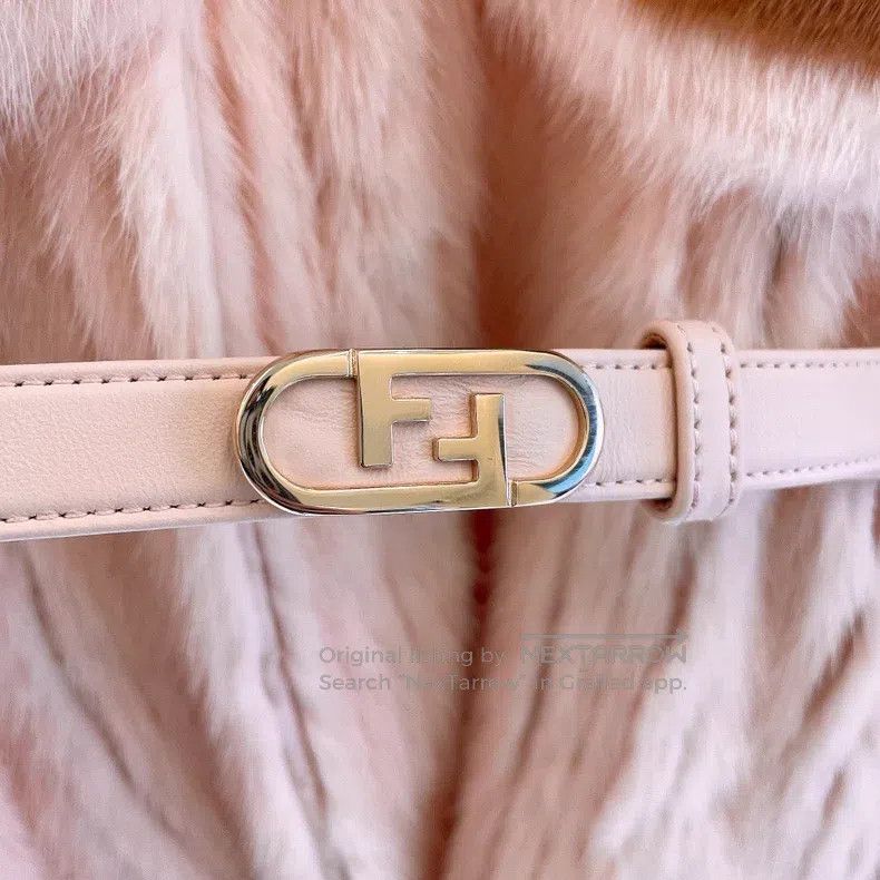 Fendi Fendi Pink Shirt-style Light Faux Mink Jacket Size XS / US 0-2 / IT 36-38 - 5 Thumbnail