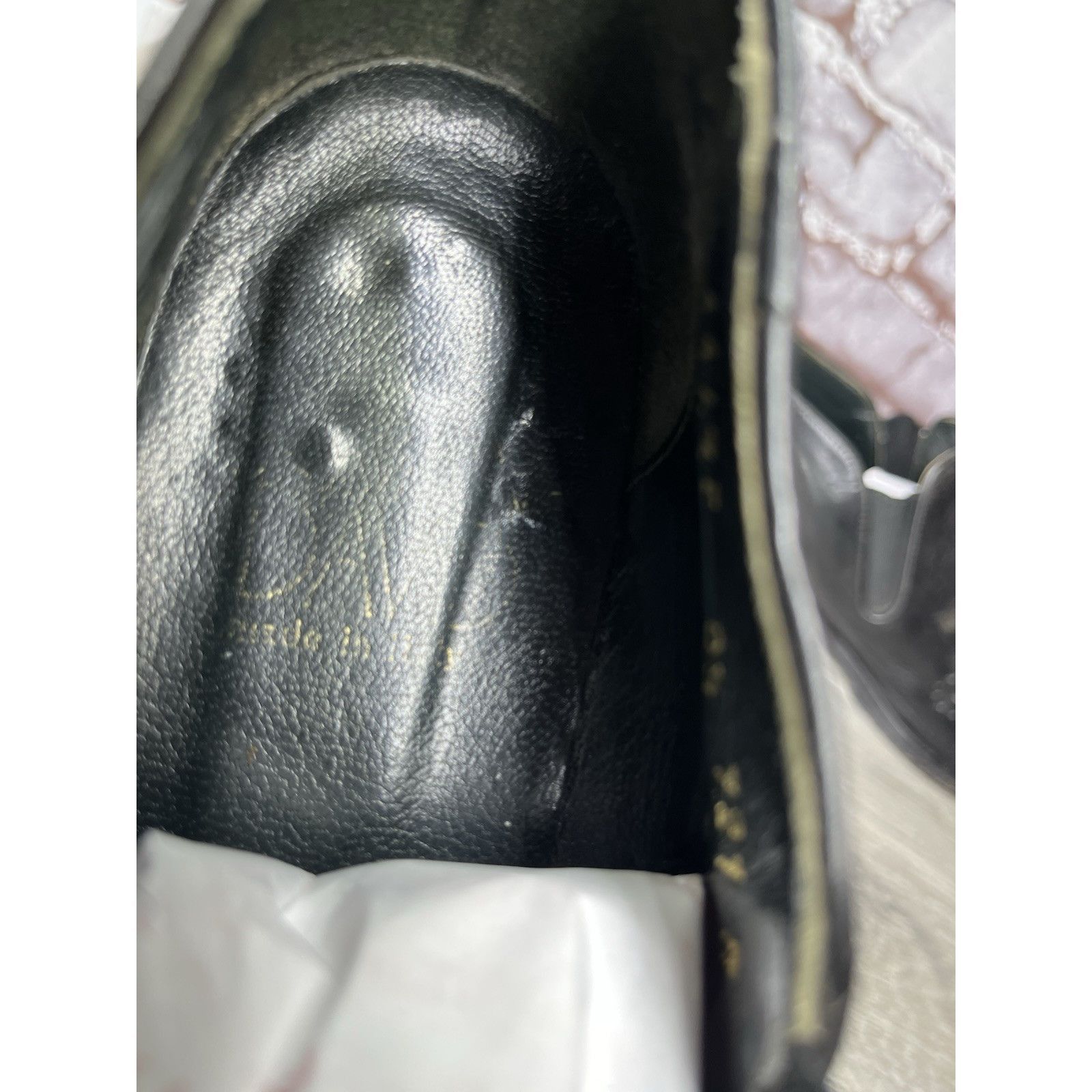 Big John Joan & David Handmade in Italy Black Leather Wingtip Heel Ox Size US 9.5 / IT 39.5 - 10 Thumbnail