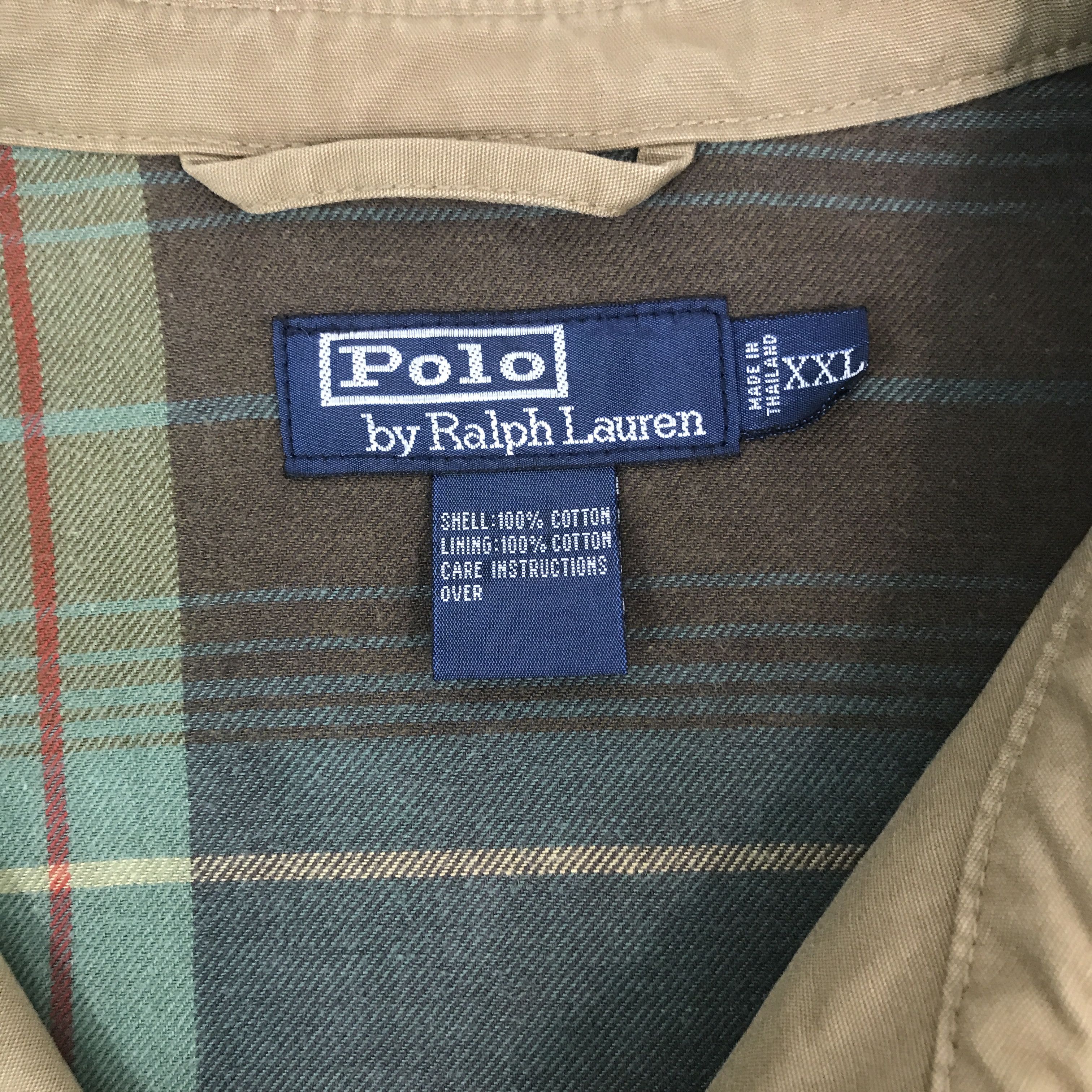 Polo Ralph Lauren × Vintage Vintage Polo Ralph Lauren Khaki Jacket Size US XXL / EU 58 / 5 - 9 Thumbnail
