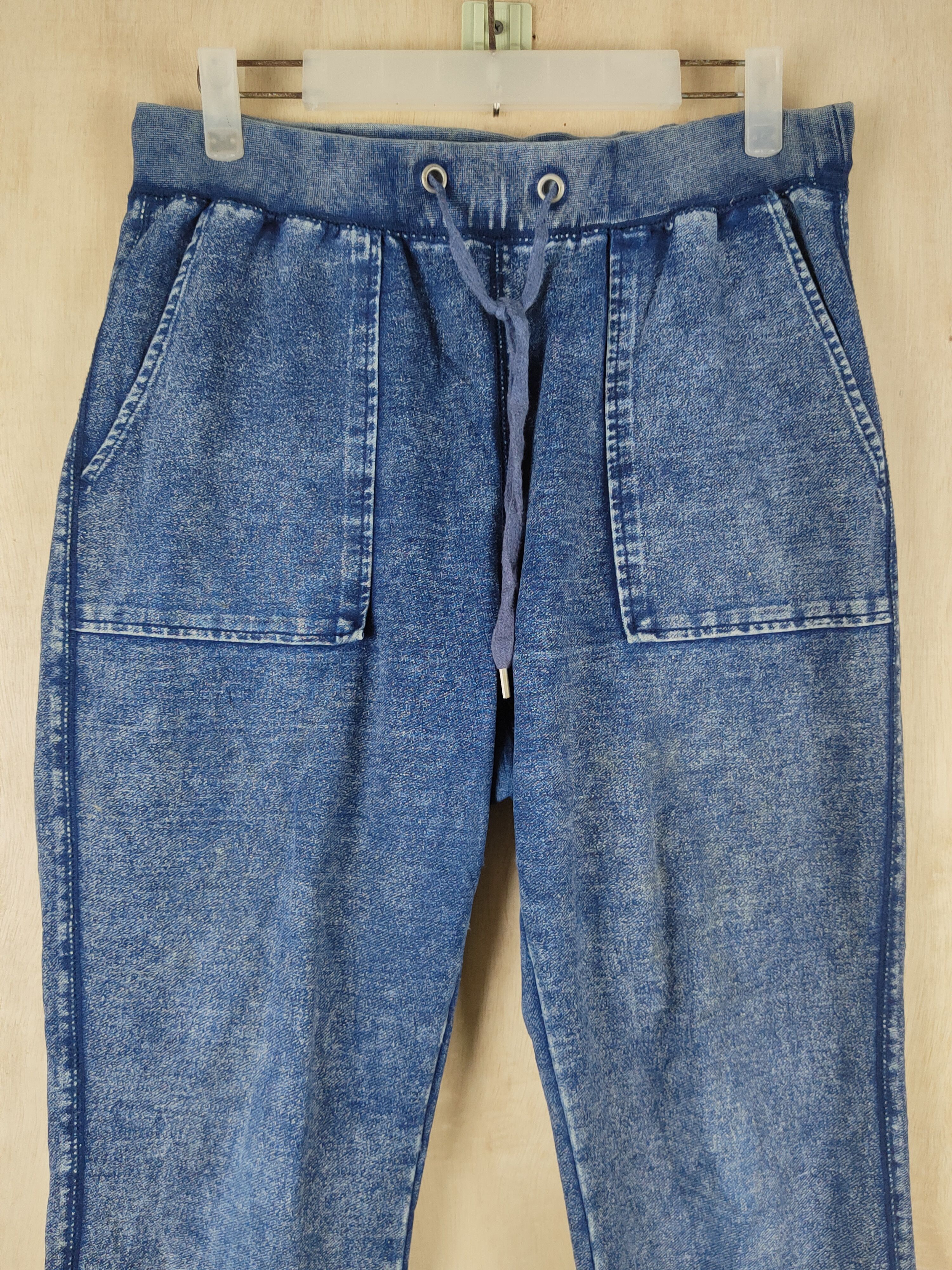 GU GU Blue Multipocket denim style Jogger Pants #S2511 Size 30" / US 8 / IT 44 - 2 Thumbnail