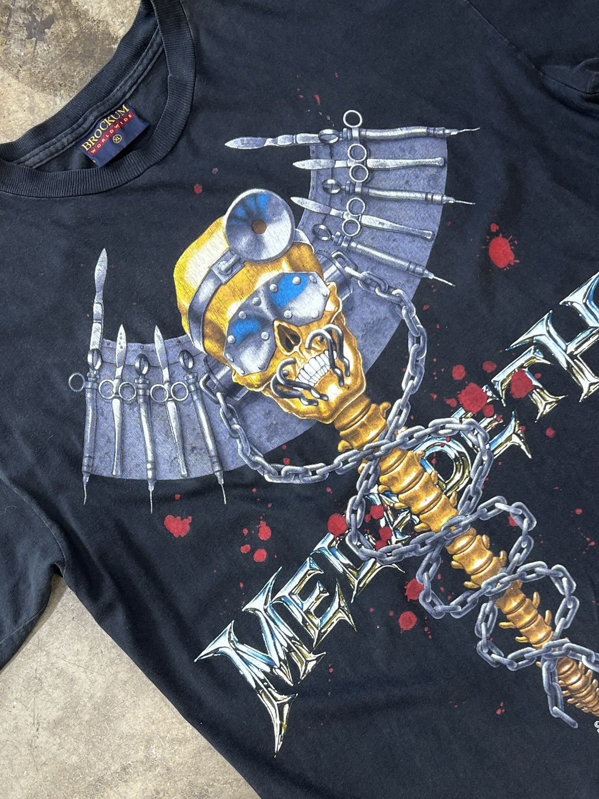 Vintage 1993 Megadeth Dr.Vic Skull Brockum Tee XL