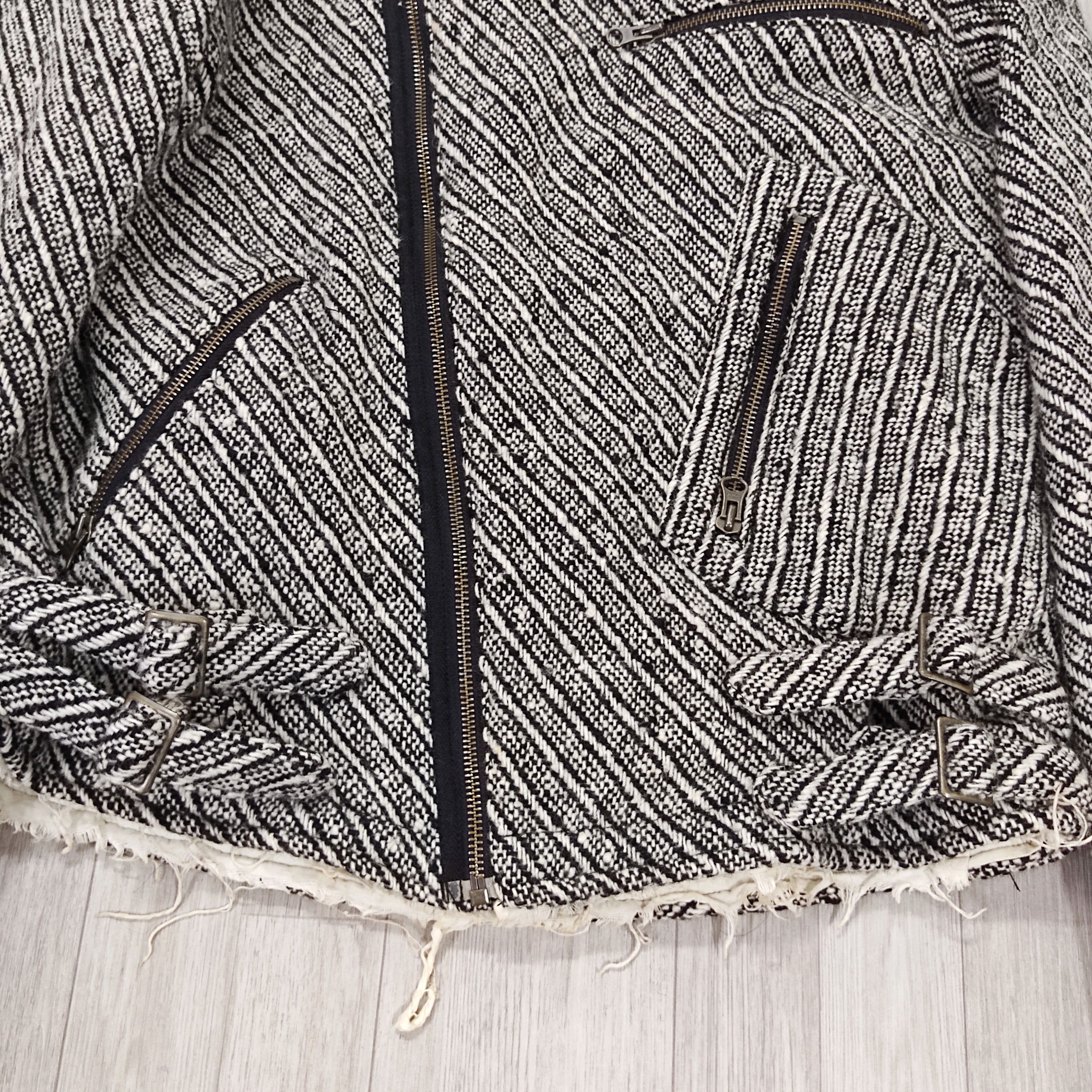 Sifury SIFURY Multi Zipper Tweed Herringbone Underground Jacket Size US S / EU 44-46 / 1 - 12 Thumbnail