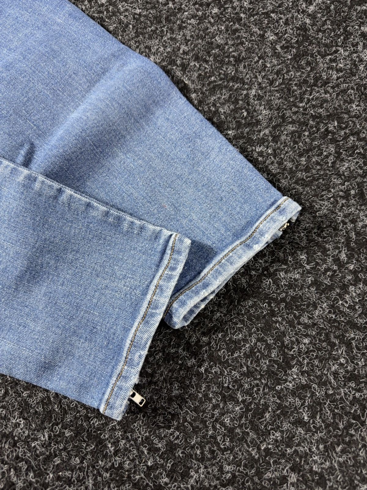 Diesel Luxury 00s Diesel Slandy-Zip Super Skinny Zip Jeans Punk Y2K Size 31" - 12 Thumbnail